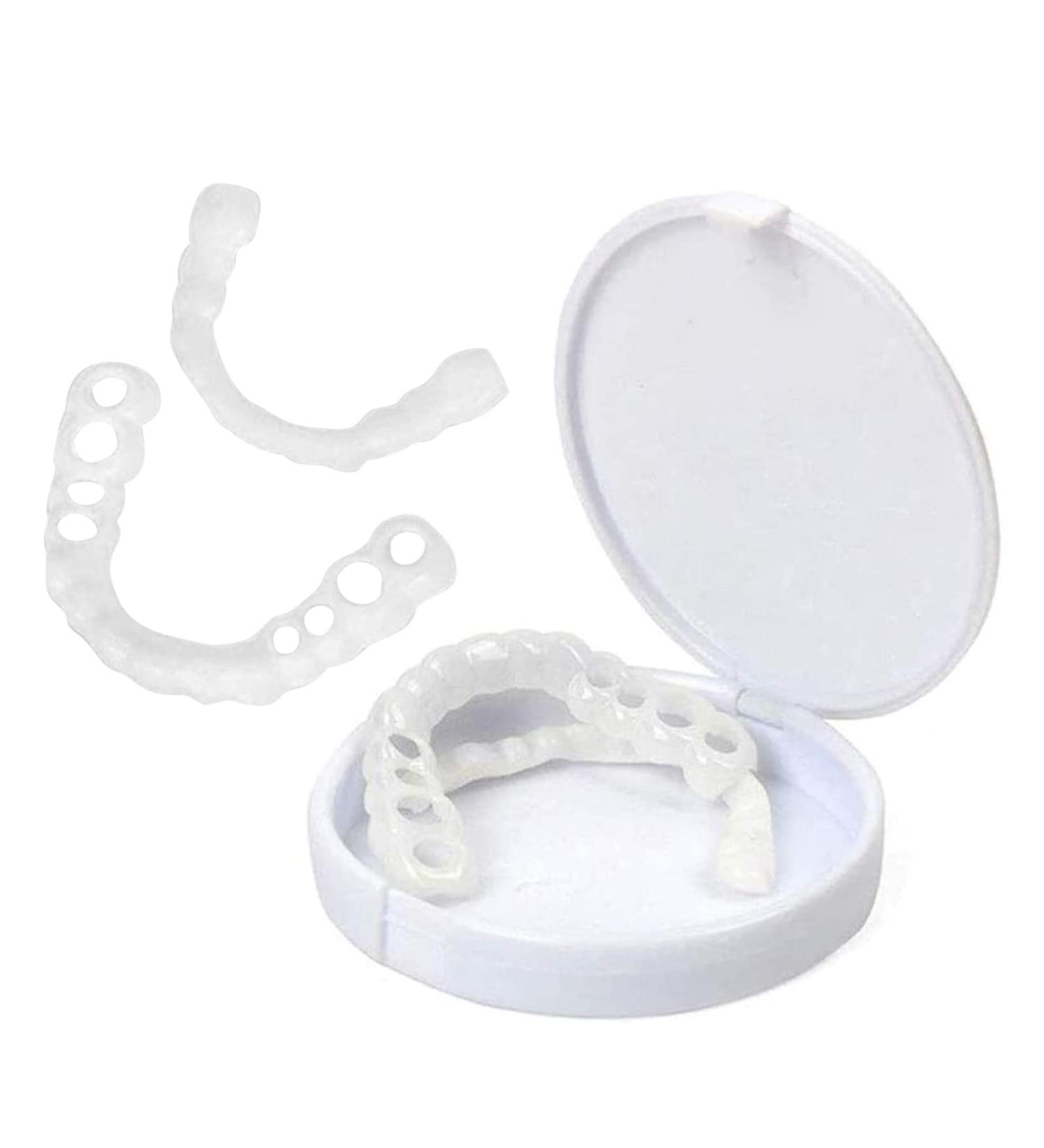Snap-On Tooth Veneers for Men & Women - Cover Imperfect Teeth & Fallacies - Instant Smile & Trust with Temporary Artificial Tooth Covers - Buy Online on GoSupps.com