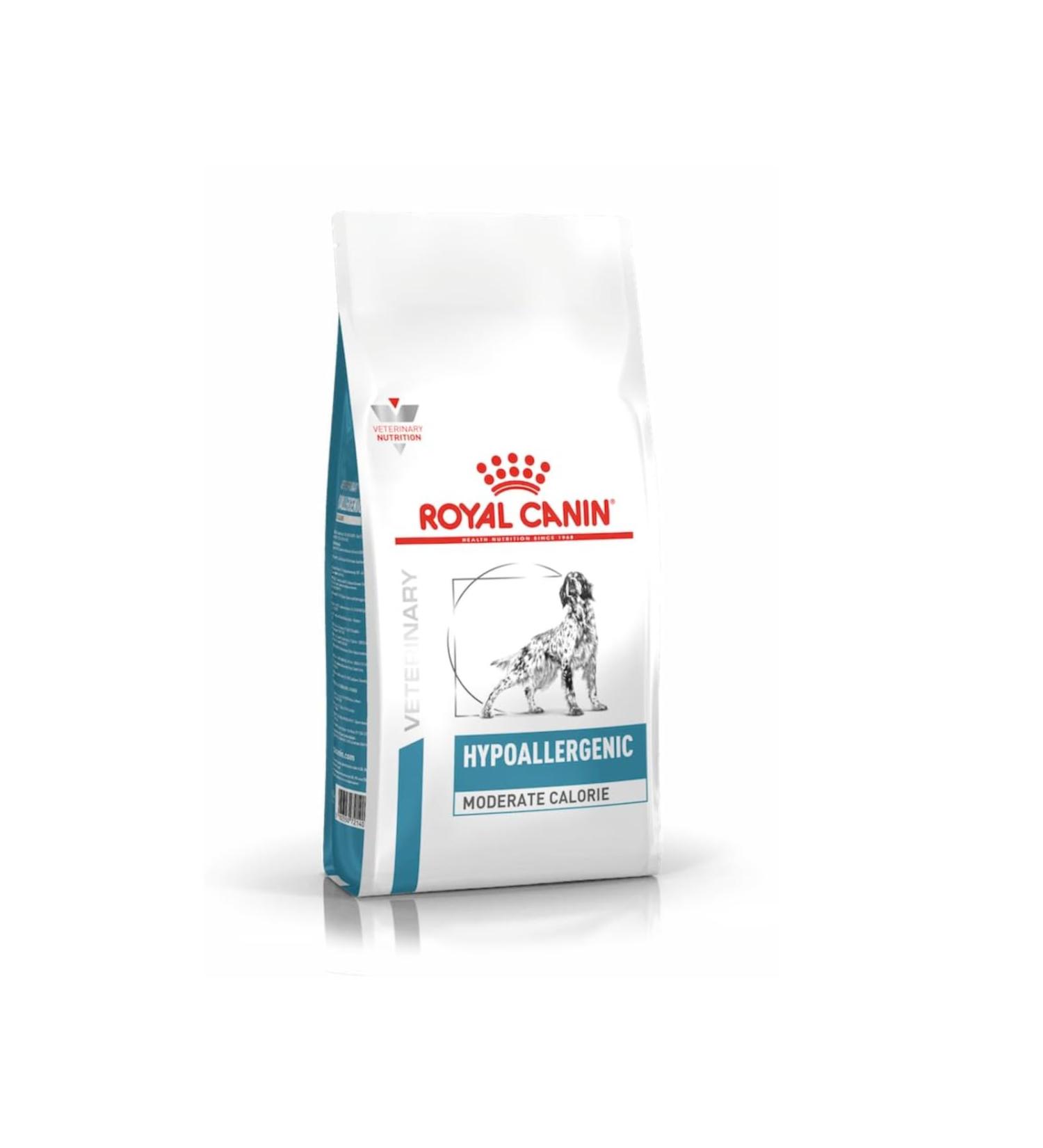 ROYAL CANIN Veterinary HYPOALLERGENIC MODERATE CALORIE | 1.5 kg | Complete food for dogs | Intolerance to ingredients and nutrients - Buy Online on GoSupps.com