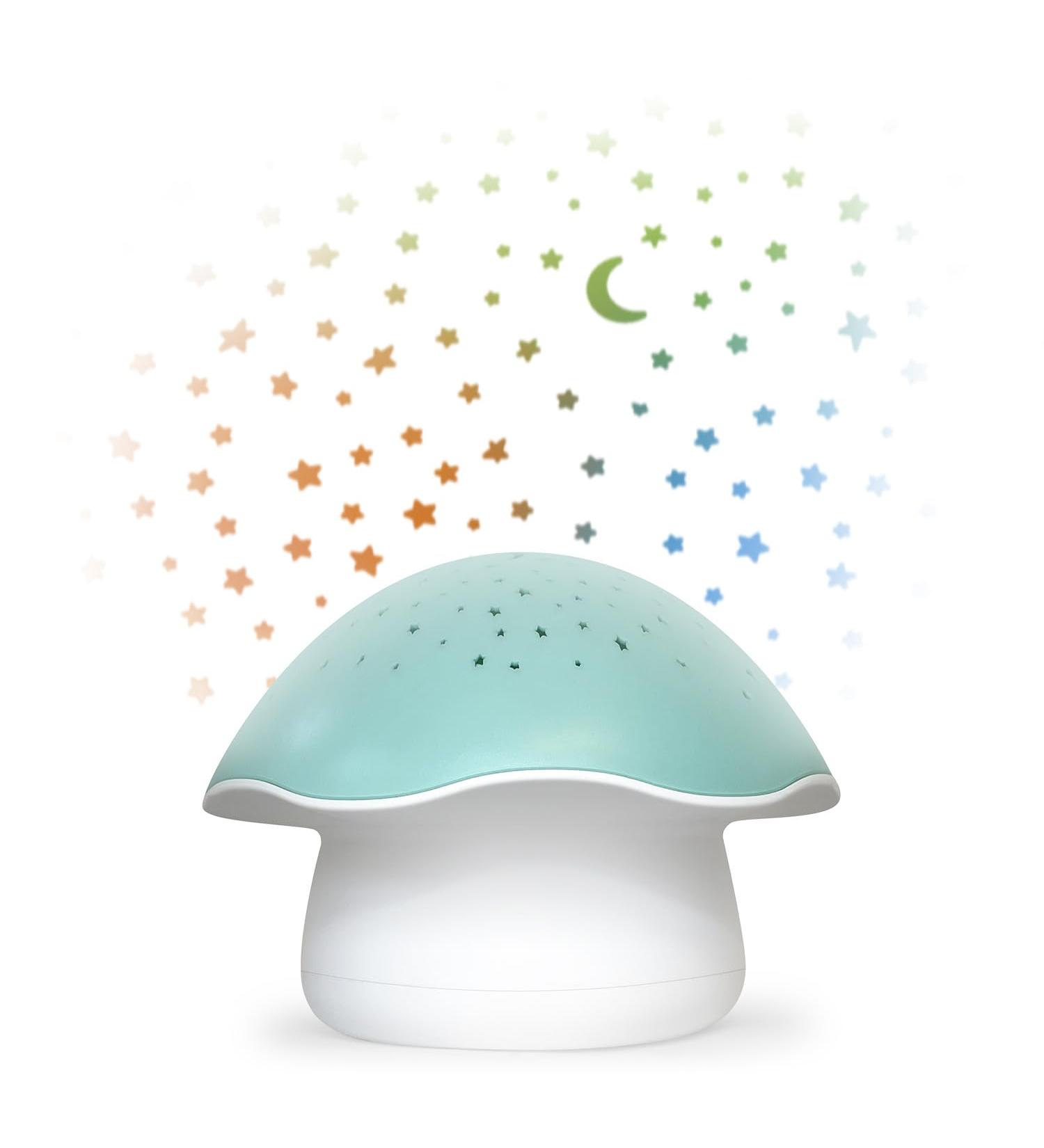 Pabobo by Angelcare Night Projector - Musical Star & Mushroom Night Light for Baby and Children - Lullaby/White Noise - Cry Sensor & Timer - Blue - Buy Online on GoSupps.com