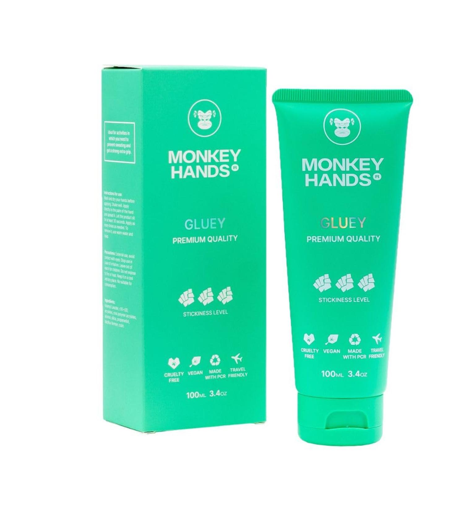 Monkey Hands Glue Grip - Super Strong Gel for Fitness Pole Dance Calisthenics | 100ml - International Shipping Available - Buy Online on GoSupps.com