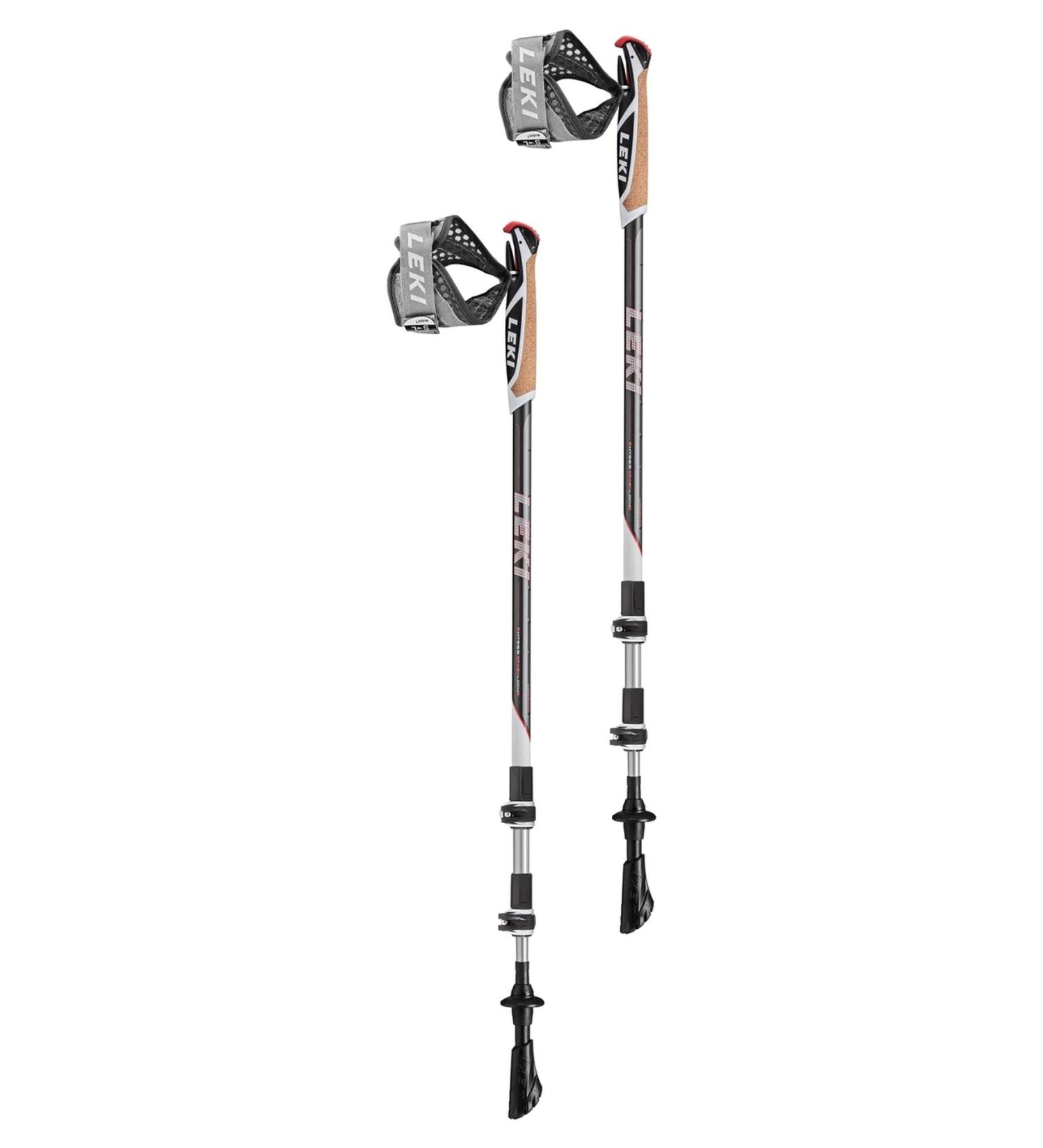 LEKI Goods Dark Anthracite-Neon Red 90-130cm Single - Premium Ski Poles for Performance & Durability - Buy Online on GoSupps.com