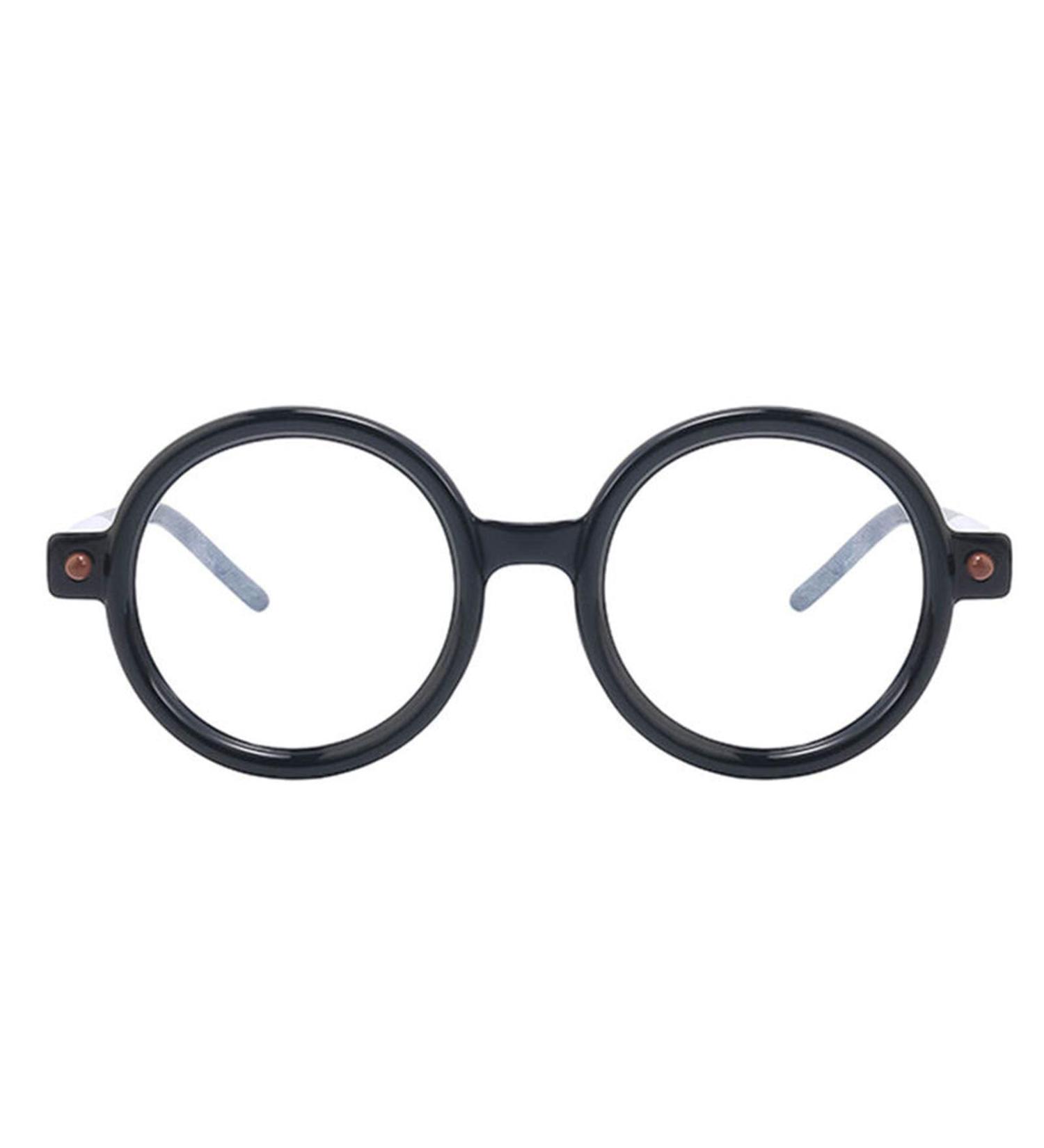 AOOLIA Large Ice Cream Round Reading Glasses for Men & Women - Black/White - Spring Hinges - 1 Diopter - International Shipping - Buy Online on GoSupps.com