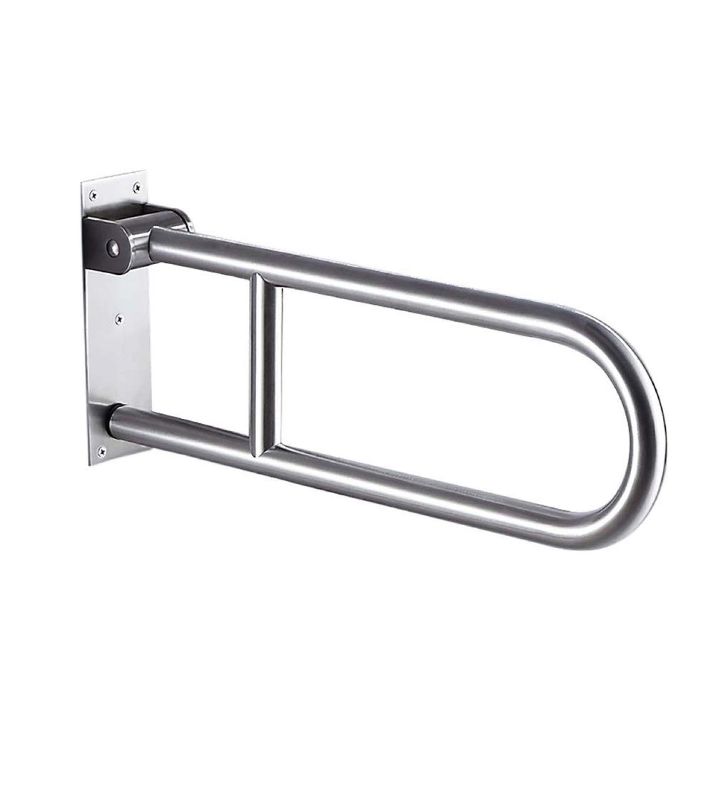 Bathroom Grab Bar Safety Support Rail 24-Inch Shower Grab Bar Brushed Nickel Safety Support Handrail for Bathroom Sturdy Base Fol - Buy Online on GoSupps.com