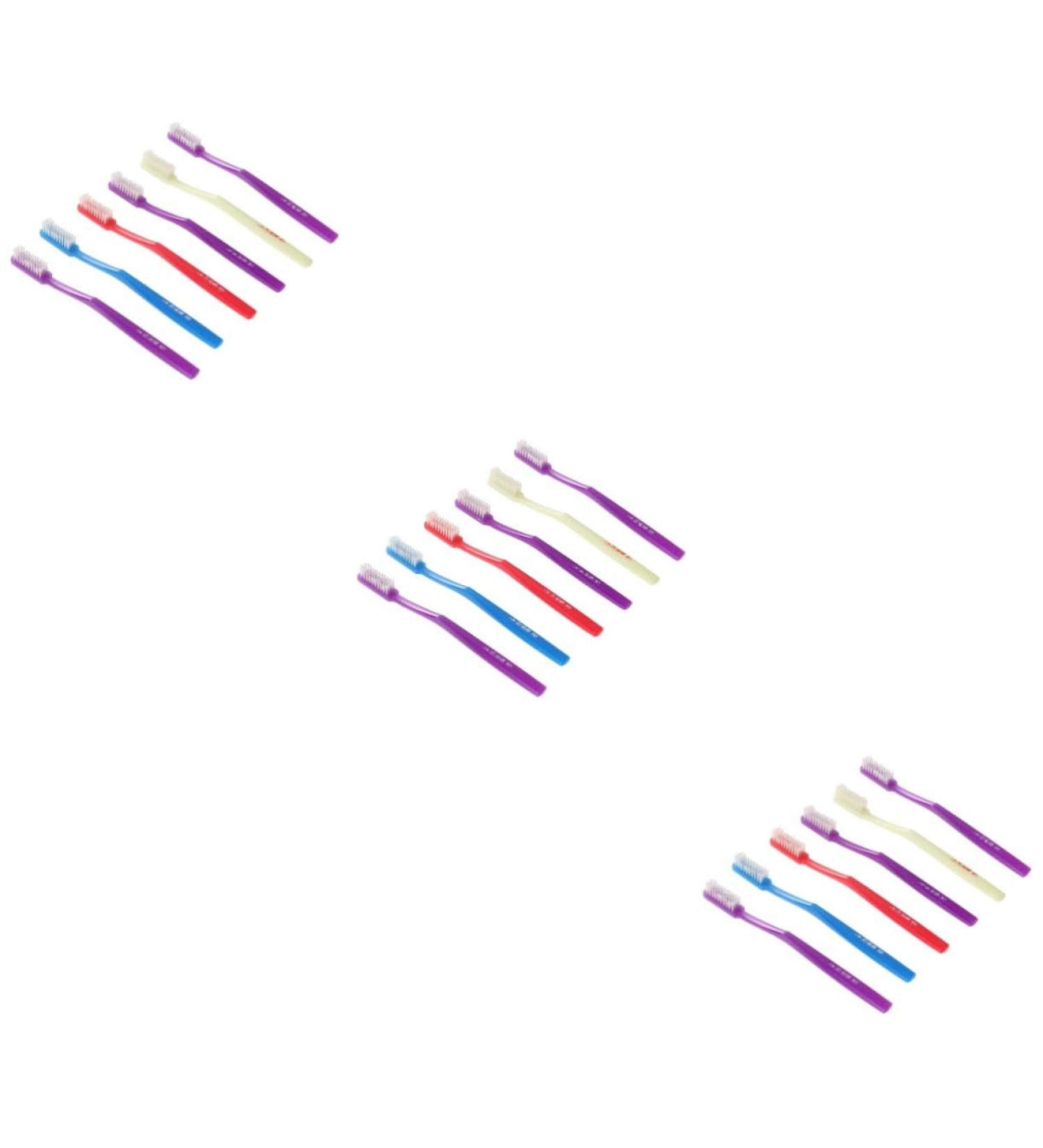 Premium Tovinanna 18-Pack Manual Toothbrushes - Medium Bristle Dental Brushes for Adults | Travel-Friendly & Heavy Cleaning - Buy Online on GoSupps.com