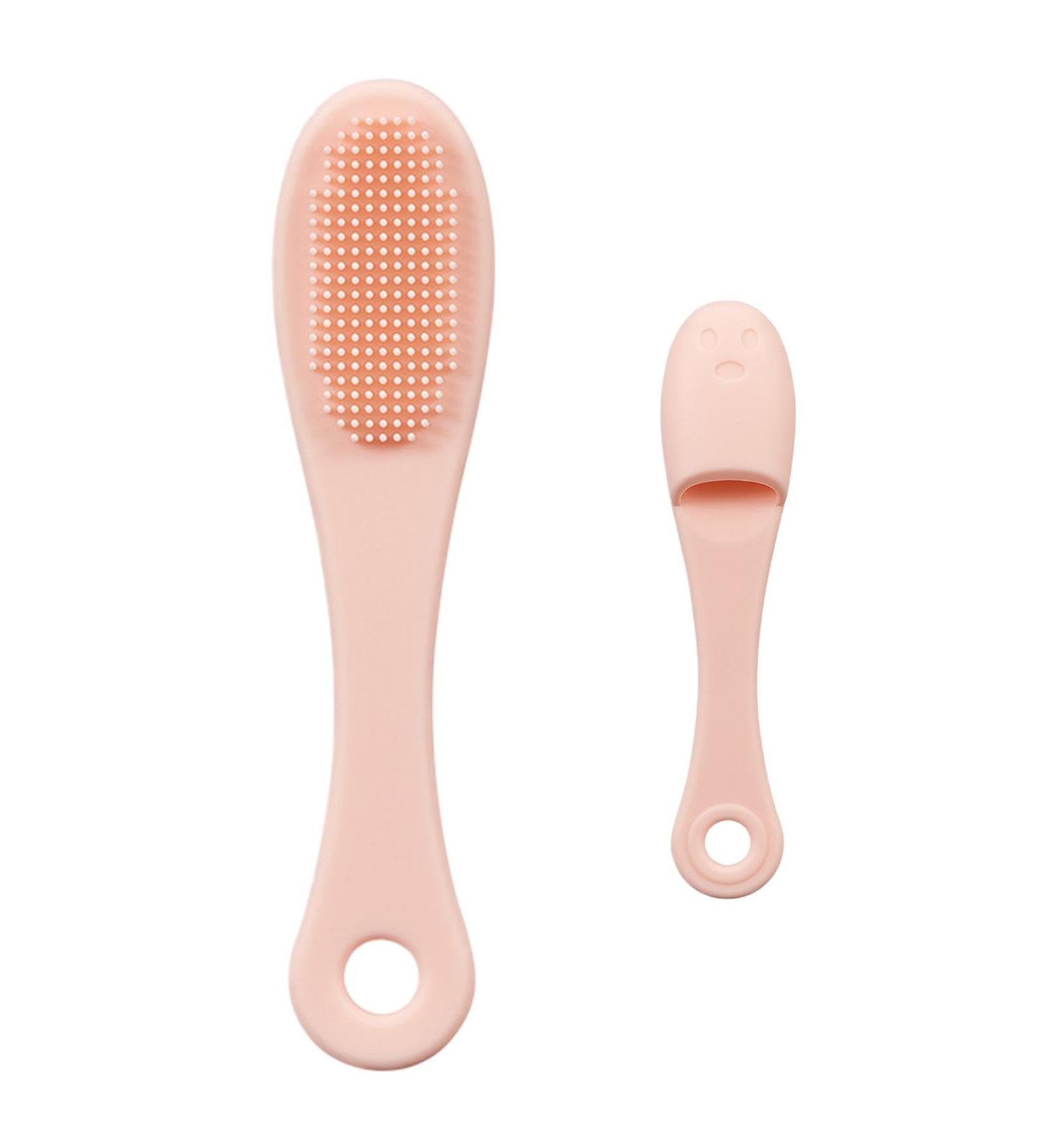 Facial Scrubber for Face | Silicone Finger Handheld Face Cleansing Brush | Space Saving Face Wash Brush for Travel Soft Face Cleansing Brush for Cleansing Pochy Lotus Root Powder - Buy Online on GoSupps.com