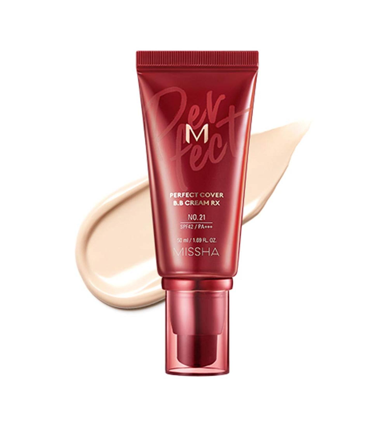  MISSHA M Perfect Cover BB Cream RX SPF42/PA+++ (No. 21 Light Beige) 50ml/1.69fl.oz. - Buy Online on GoSupps.com