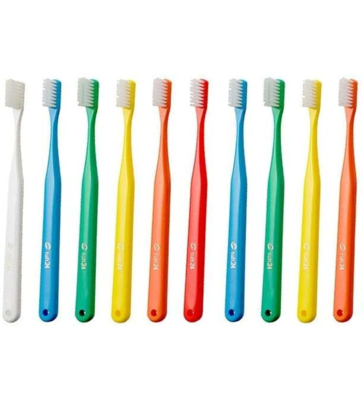 Buy Japanese Toothbrush Tuft24 Capless Pack of 10 Soft Oral Care for Healthy Gums & Strong Brushing - Buy Online on GoSupps.com