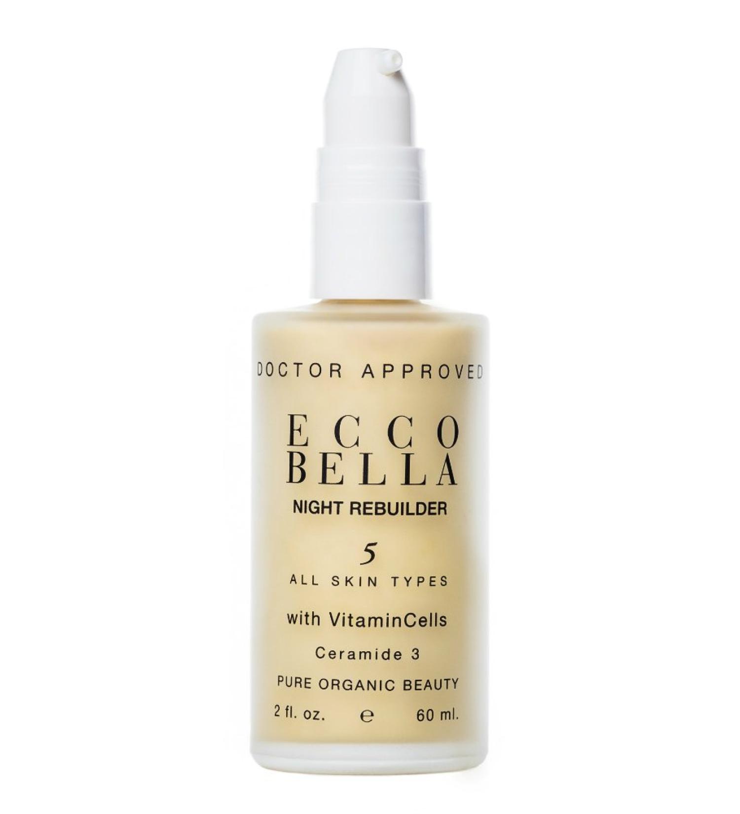 Ecco Bella Plant-Based Night Cream | Anti-Aging Moisturizer with Hyaluronic Acid Vitamin C & E | 2oz - All Natural International Shipping Available - Buy Online on GoSupps.com