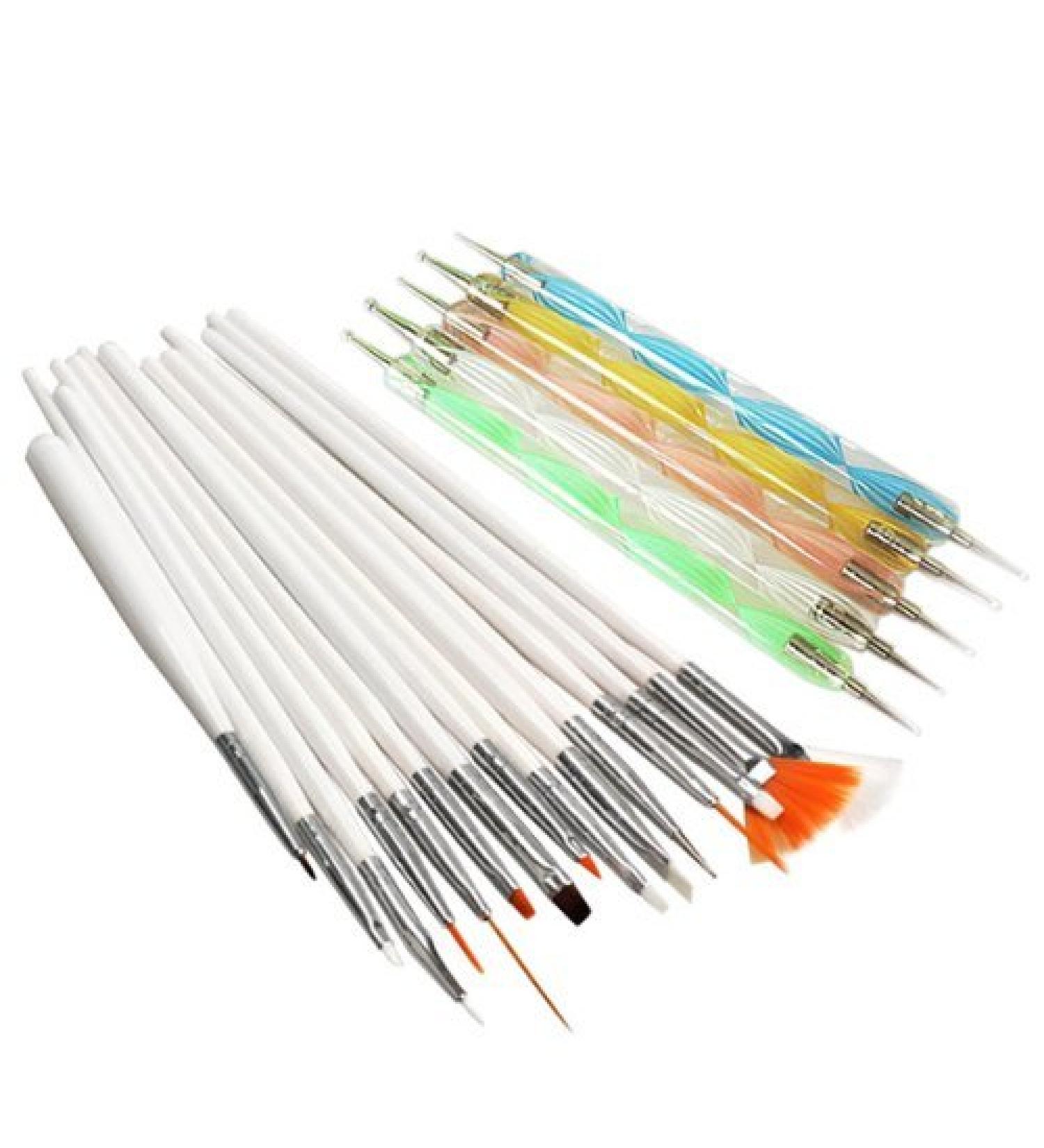 Warm Girl Nail Art Design Set Dotting Painting Polish Brush Pen Tools (20pcs) - Buy Online on GoSupps.com