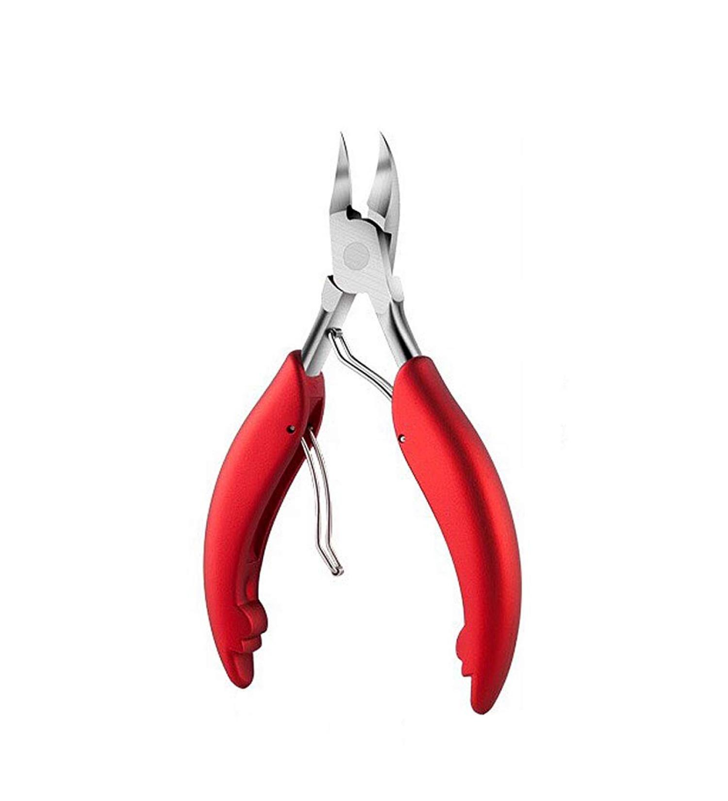 CAREOR Precision Toenail Clippers for Thick or Ingrown Nails - Chiropodist Style Nipper for Fungus Toe Nails - Soft Rubber Handle - Buy Online on GoSupps.com