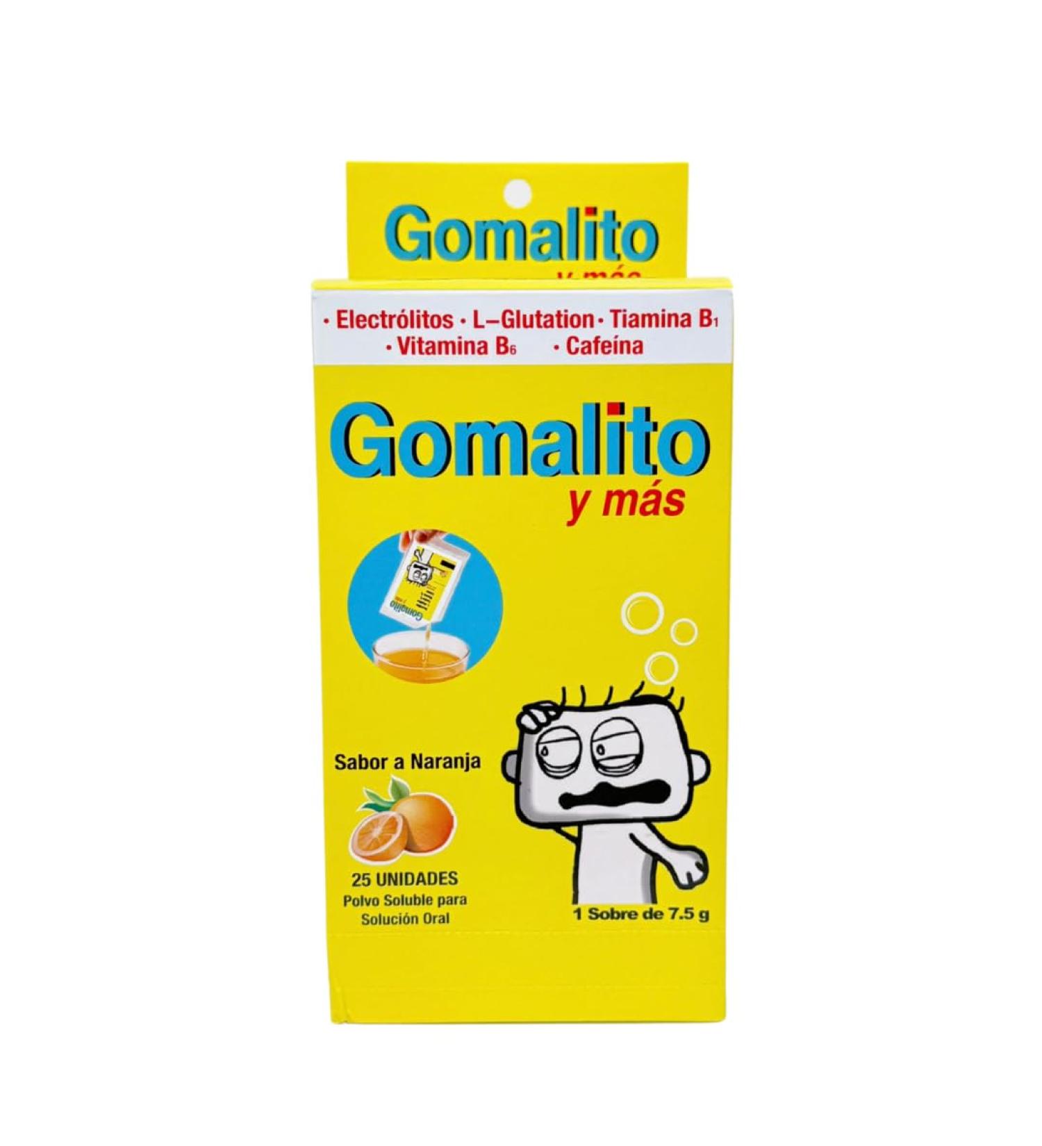 Gomalito y m s Rehydrating Supplement with Electrolytes B Vitamins & Caffeine Instant Energy & Fast Recovery Orange Flavor 25 Sachets x 7.5g Made in USA - Buy Online on GoSupps.com