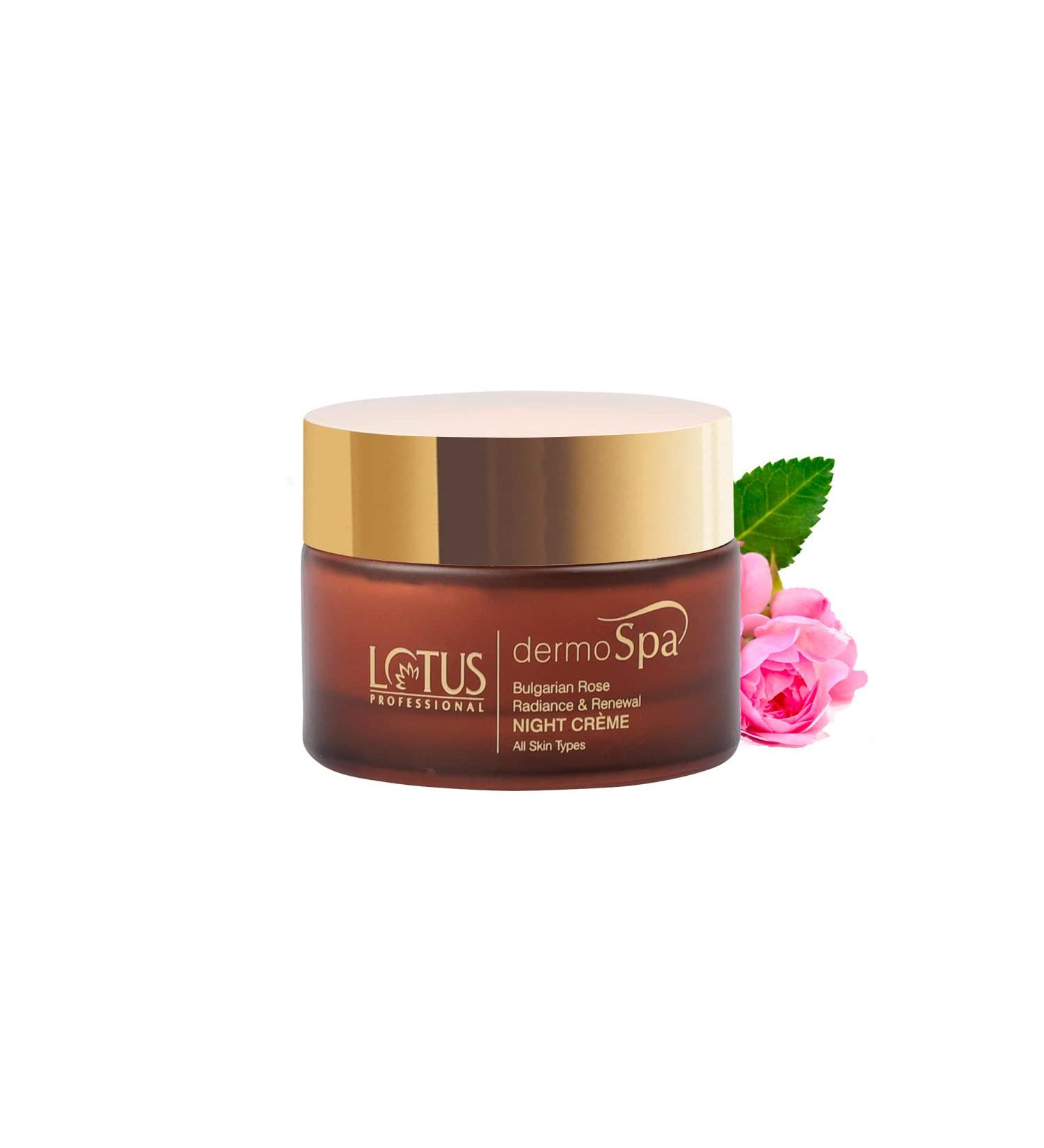 Buy Lotus Professional Dermo Spa Bulgarian Rose Night Creme 50g - Radiance & Renewal for Glowing Skin | International Shipping Available - Buy Online on GoSupps.com