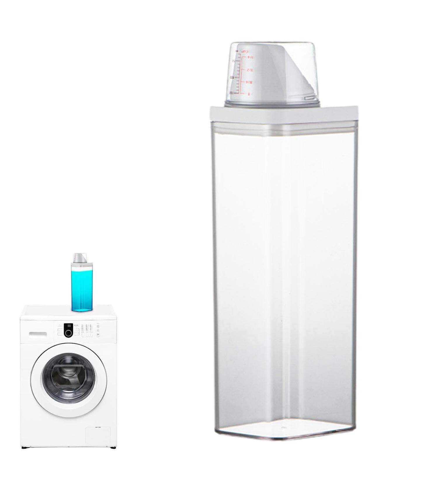 Washing Powder Storage Box | Laundry Detergent Dispenser | Clear Container Laundry Powder Clear Organizer | Large Capacity Laundry Liquid Box for Laundry Room Accessories for Detergent - Buy Online on GoSupps.com