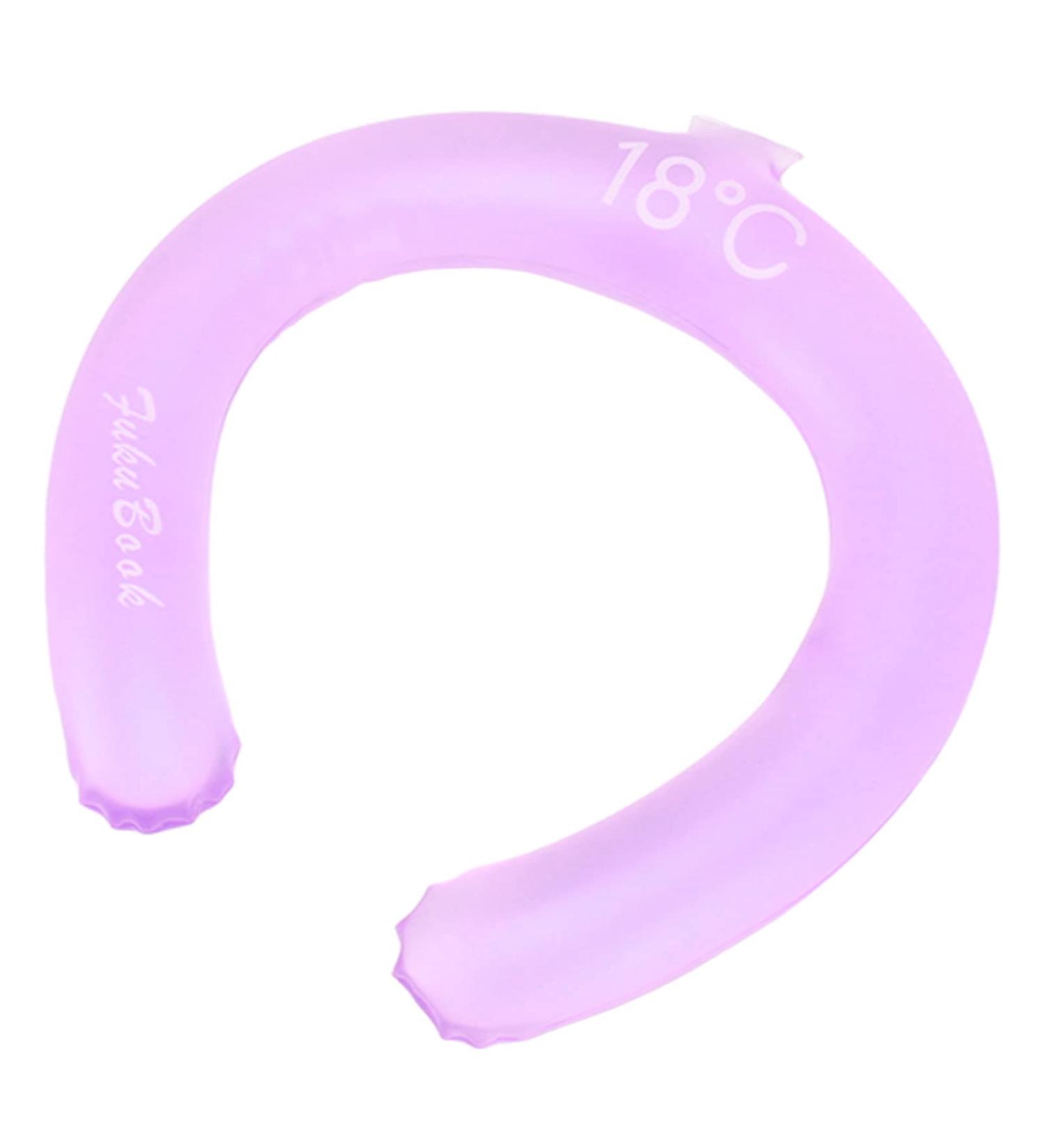 Neck Cooling Wrap Safe Reusable Cold Pack Prevent Falling Off Neck Cooling Tube for Outdoor for Summer (Pink) - Buy Online on GoSupps.com
