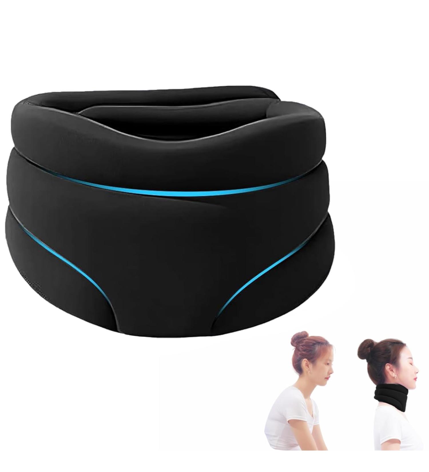 Dzpuhuojz Cervicorrect Neck Brace Soft Foam Neck Brace for Snoring Neck Brace for Neck Pain and Support Neck Support Collar for Relieve Cervical Spine Pressure(Black) - Buy Online on GoSupps.com