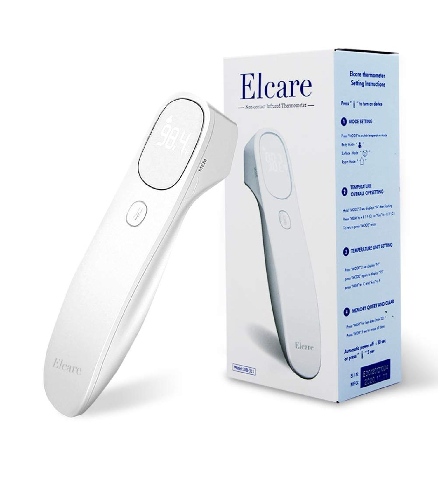 Medical No Touch Infrared Thermometer for All Ages - Updated Hospital Grade Touchless Thermometer with Adults Object and Room Temperature Mode  Large LED Display and Gentle Vibration Alert. - Buy Online on GoSupps.com