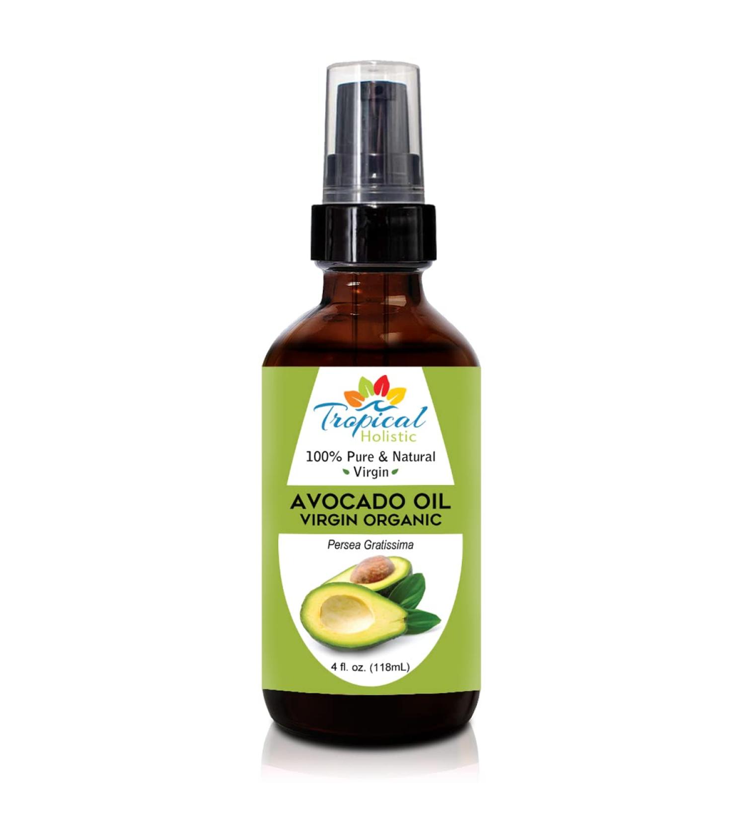 100% Pure Avocado Oil 4 oz - Unrefined Cold Pressed Carrier Oil for Hair Skin Face & Nails | Ideal for DIY Beauty - Buy Online on GoSupps.com