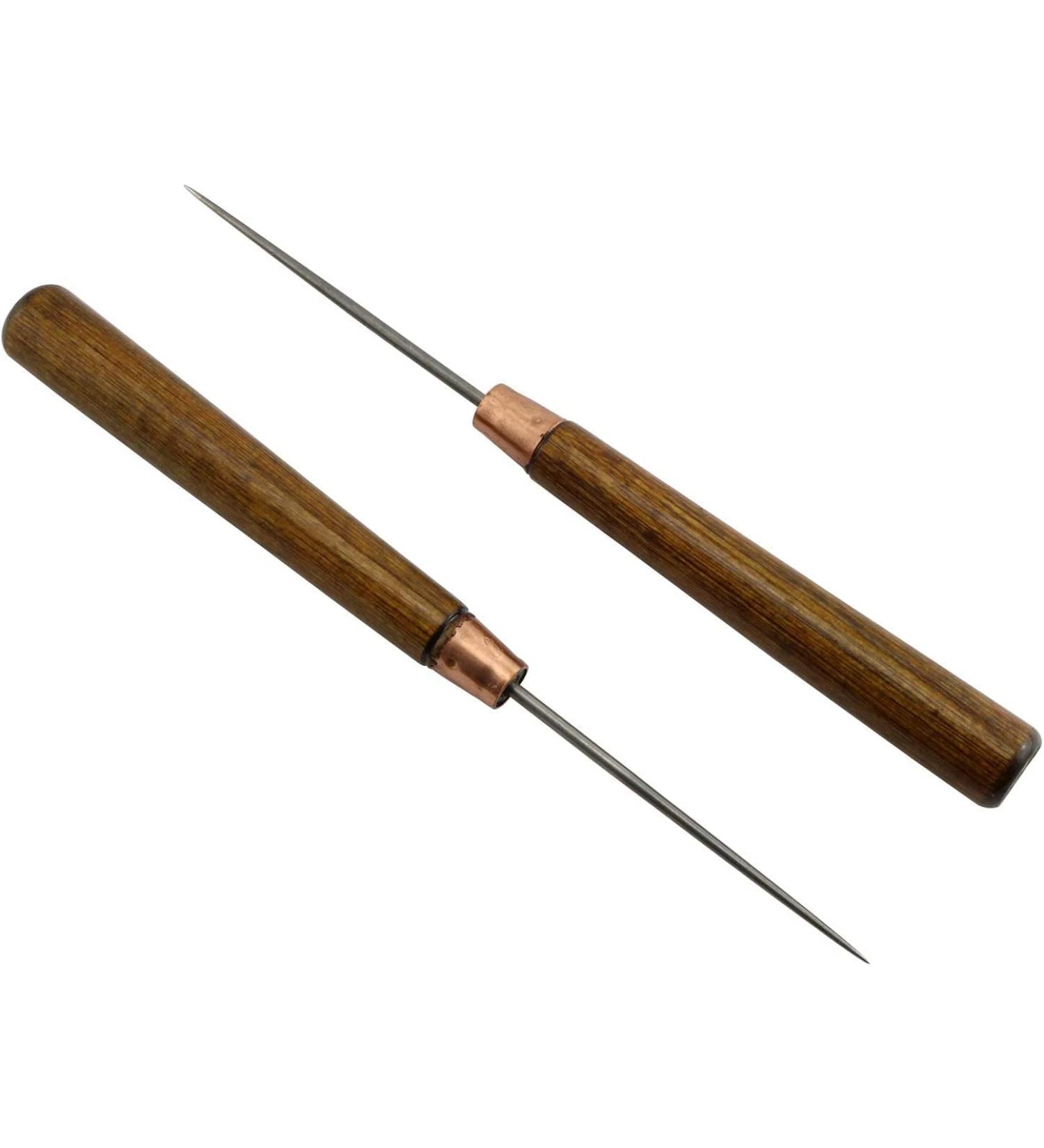 TAODAN Leather Scratch Awl Set - Wooden Handle Punch Stitching Sewing DIY Handmade Craft Tools - Buy Online on GoSupps.com