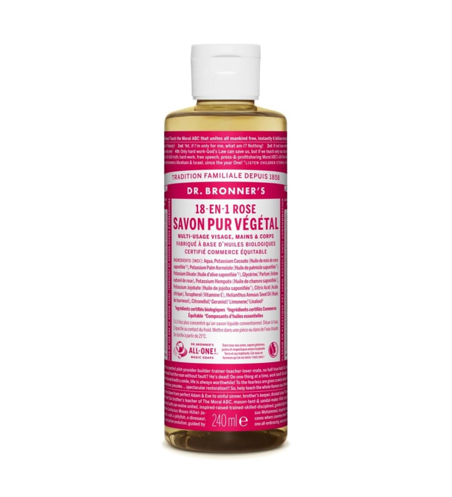 Dr. Bronner's Dr. Bronner's Pink Liquid Soap 240 ml - Buy Online on GoSupps.com