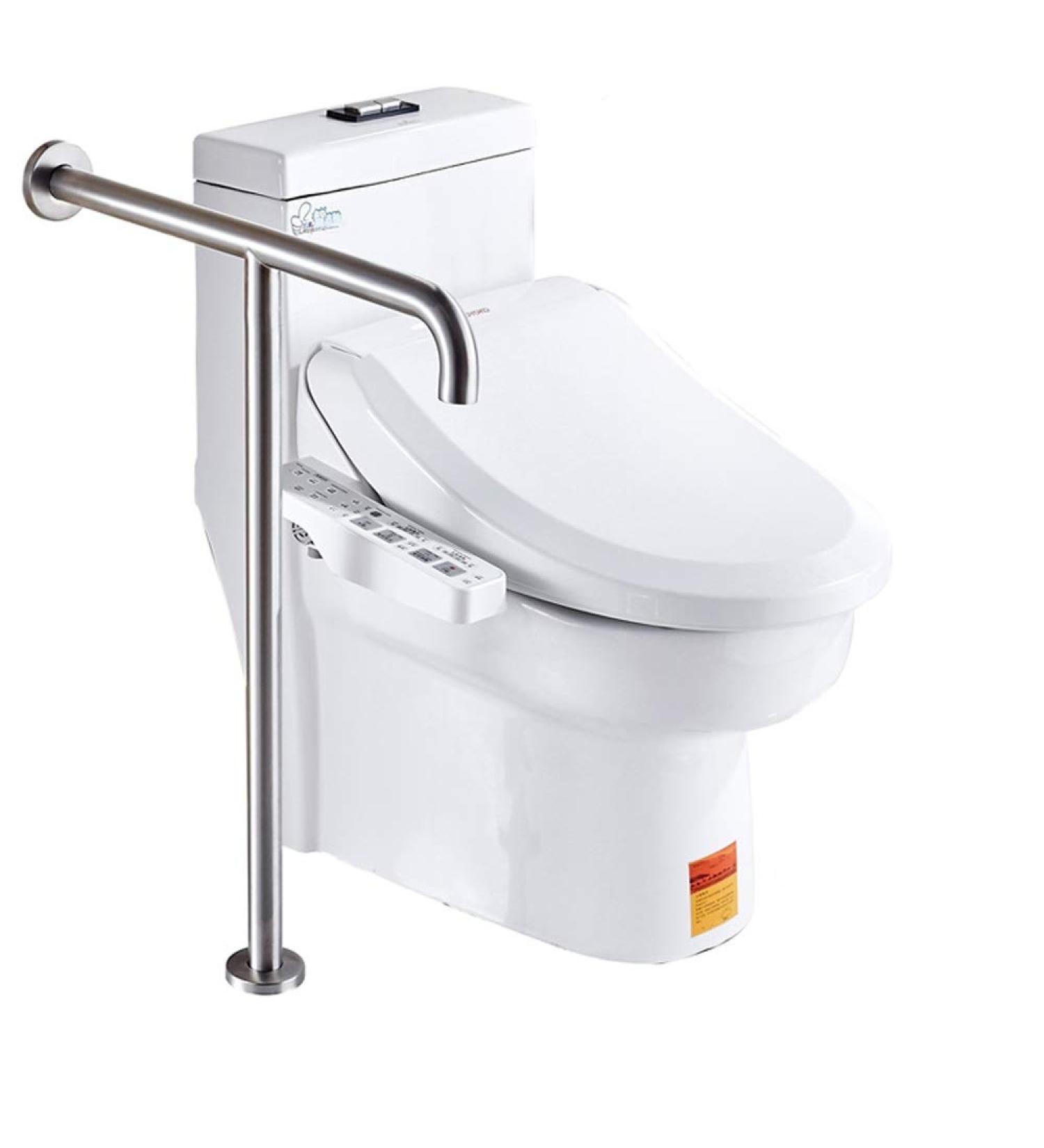 Bathroom Grab Bar Safety Support Rail Safety Toilet Grab Bar Wall To Floor Grab Bar Bathroom Seat Support Railing Handicapped Balanc - Buy Online on GoSupps.com