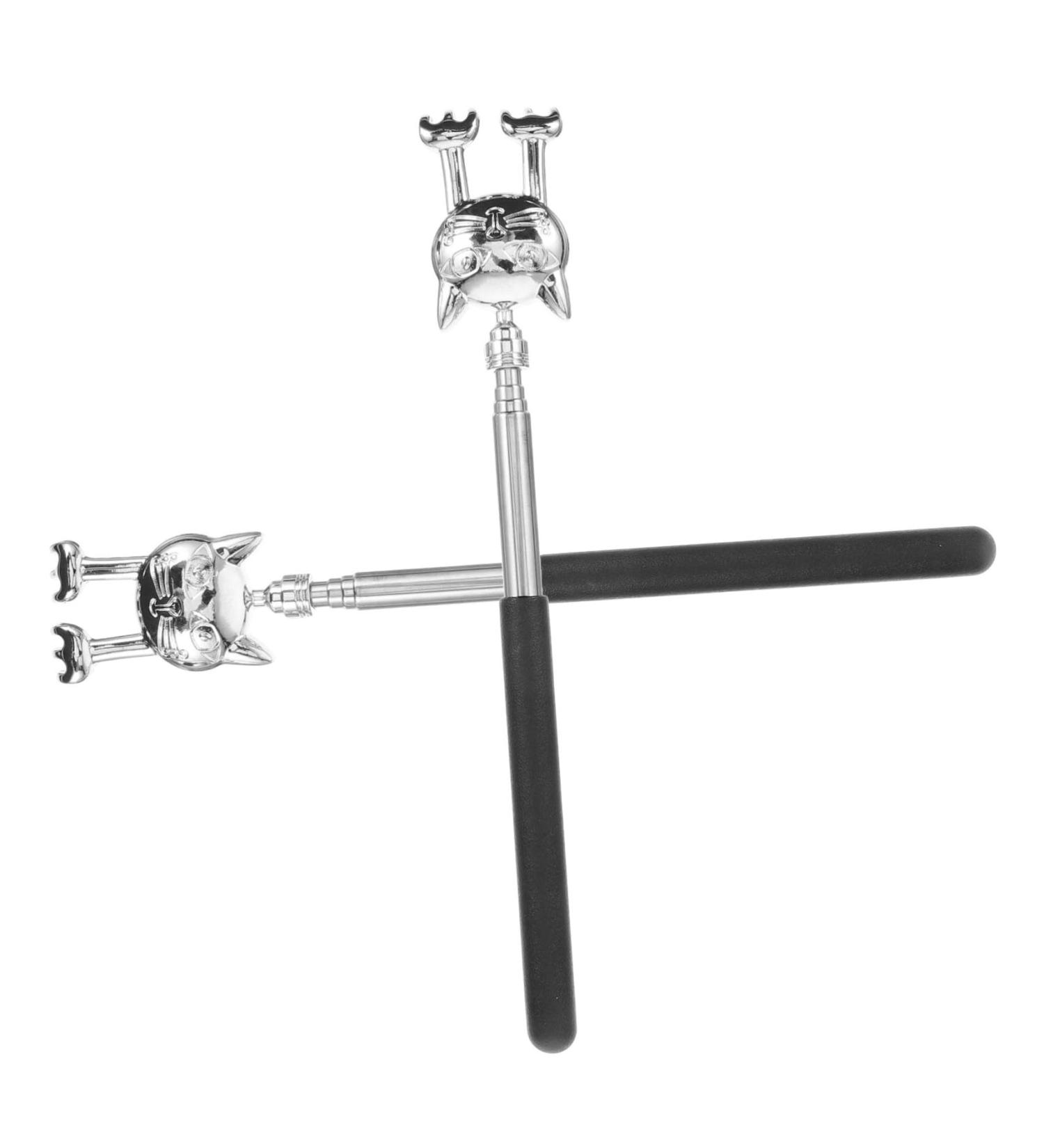Minkissy 2-Piece Back Scratchers | Stainless Steel Anti-Itching Long Handle Body Scratch Stick - Buy Online on GoSupps.com