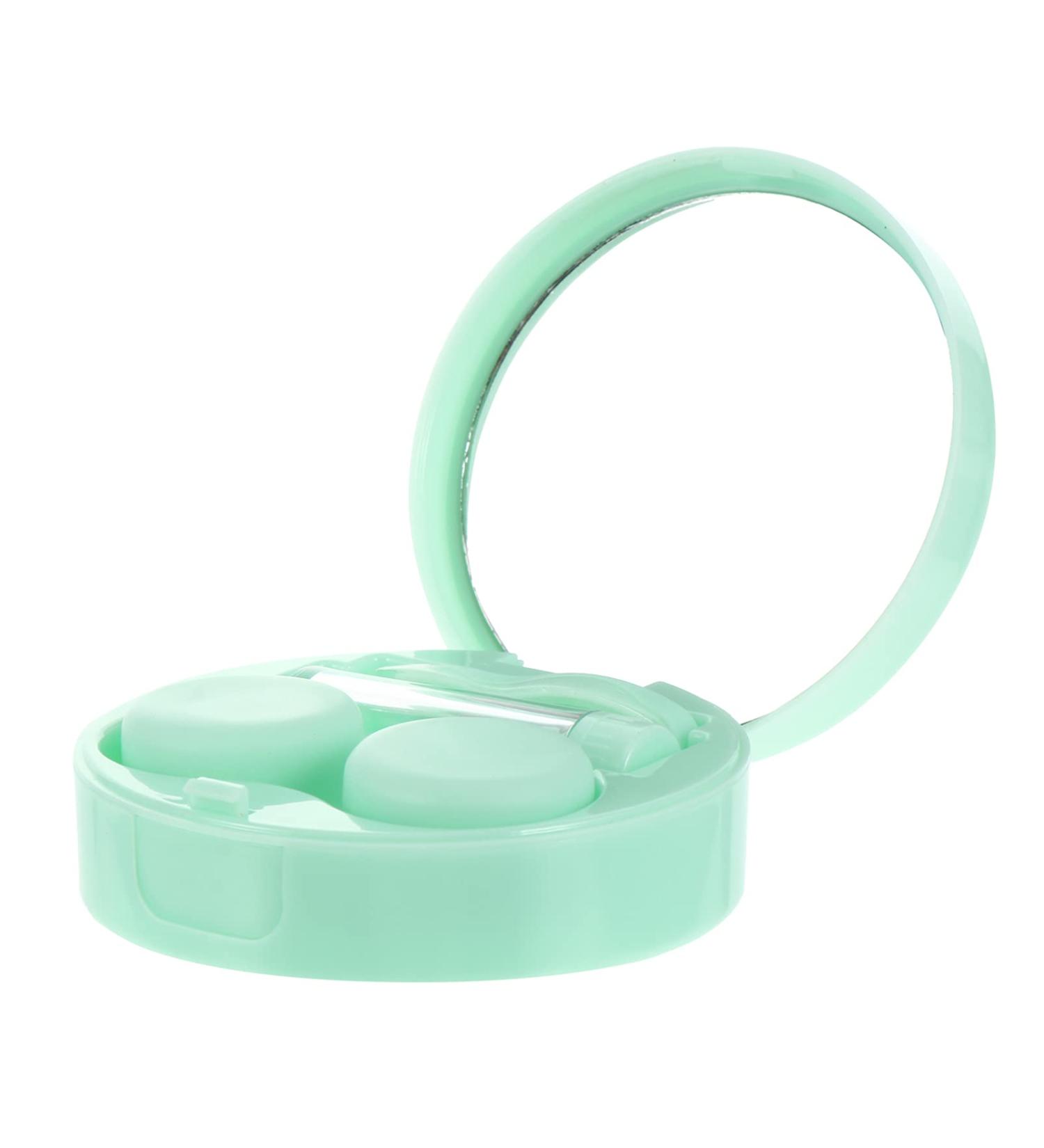 Heallily Contact Lens Travel Case Compact Storage Container for Contacts & Eye Care Green Mini Medical Bottle - Buy Online on GoSupps.com