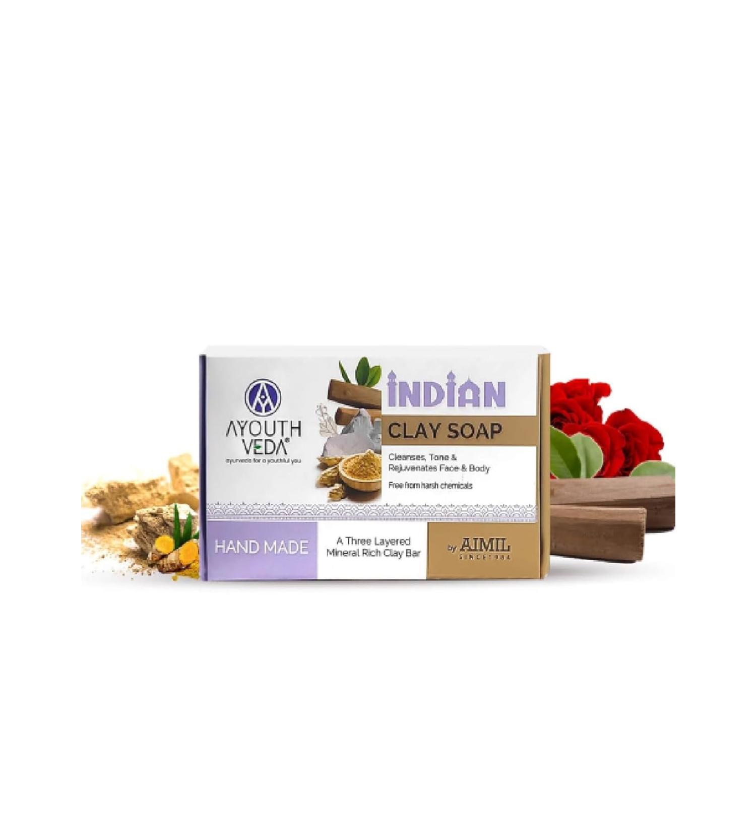 Handmade Clay Soap | Mineral-Rich Three-Layer Bar | Daily Use for Men & Women - Buy Online on GoSupps.com