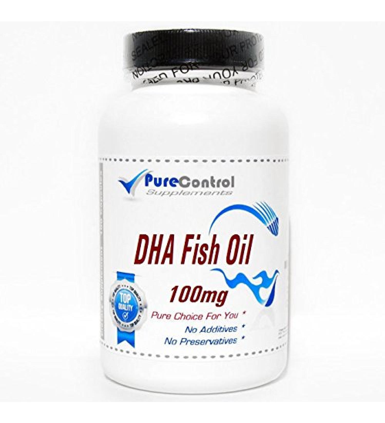 DHA Fish Oil (Emulsified Dry) 100mg // 100 Capsules // Pure // by PureControl Supplements