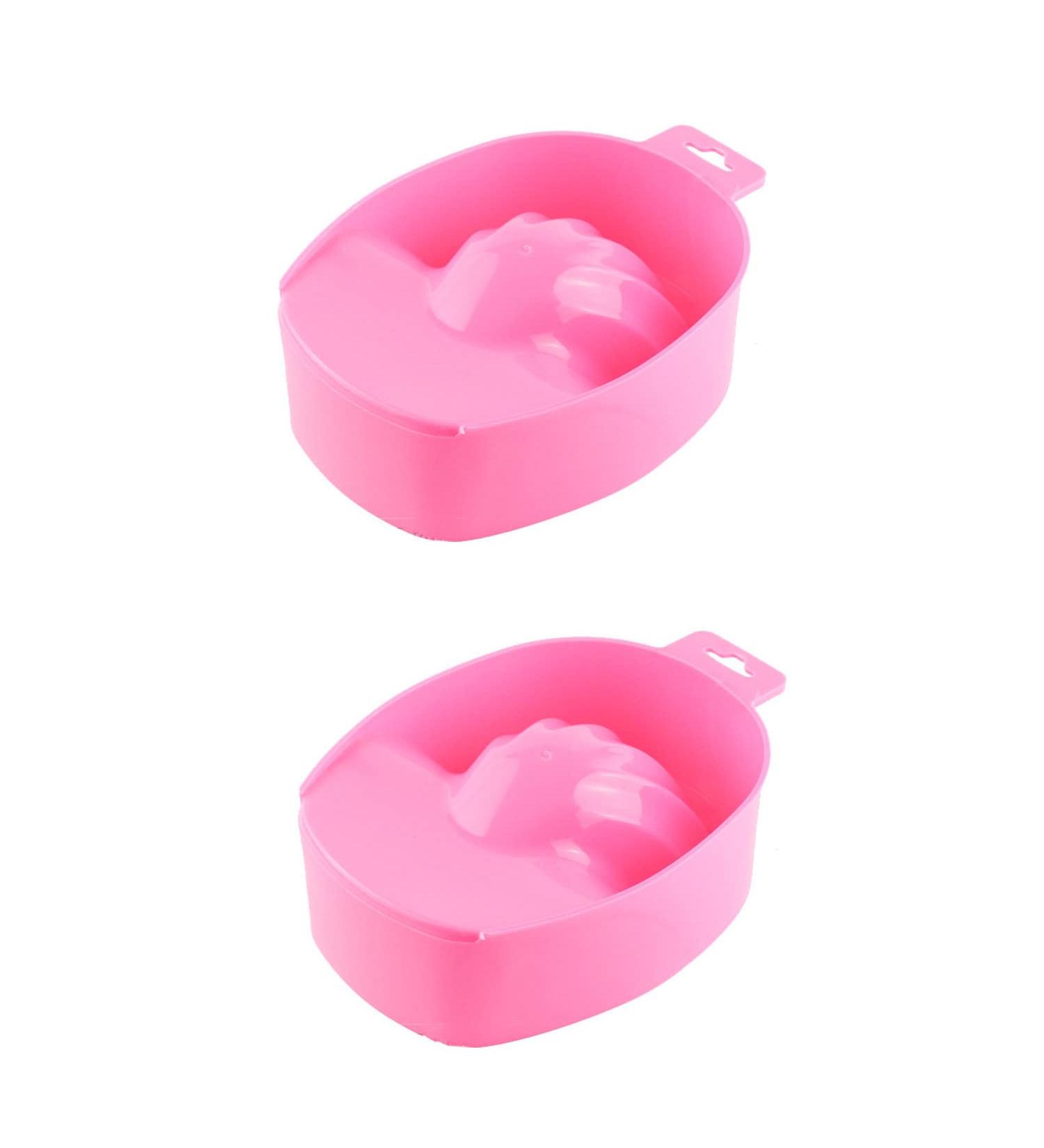 2 Pieces Nail Art Soaking Soak Bowl Manicure Bowl Warm Water Manicure Bowl Nail Spa Bowl Manicure Tool for Polishing Remover Treatment (Pink) - Buy Online on GoSupps.com