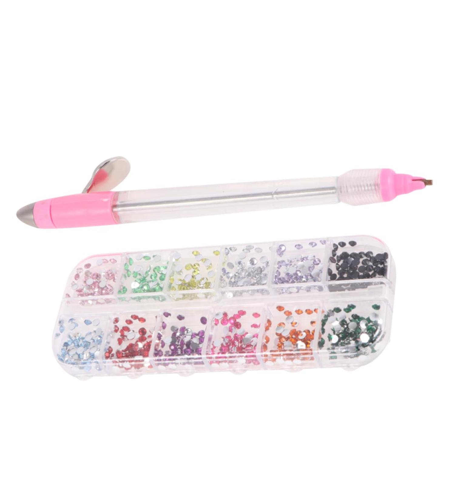 minkissy 1 Set Nail Art Studs Nail Tools Nail Gems and Rhinestones Nail Dotting Pen Nail Art Tools Nail Rhinestones Nail Sequins Crystal Ab Rhinestones Nail Art Pen 3d Drawing Tool Manual Pink 16x1cm - Buy Online on GoSupps.com