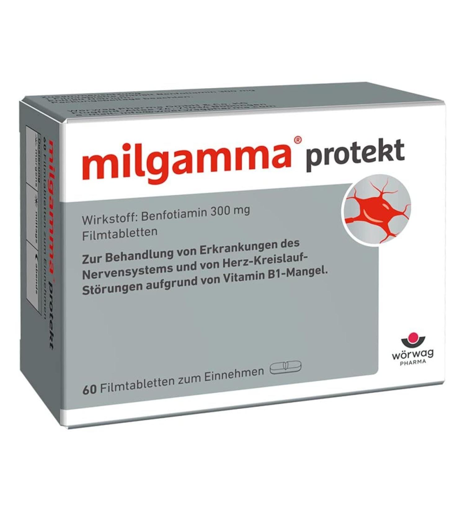 Buy Milgamma Protekt Film-Coated Tablets (60 Hours) | Fast International Shipping - Buy Online on GoSupps.com