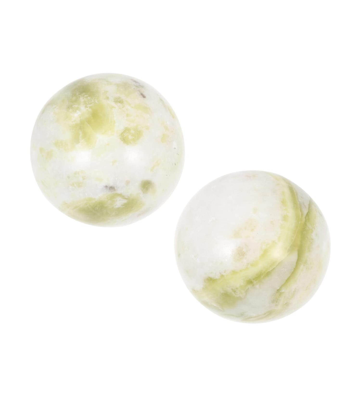 JECOMPRIS 3 Set Gymnastics Ball & Acupressure Hand Lampshade - Jade Health Ball for Daily Exercise & Fitness | International Shipping - Buy Online on GoSupps.com