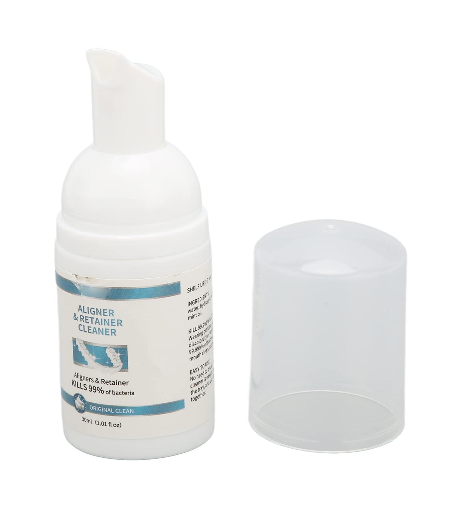 30ml Foam Cleaner for Aligners Retainers & Dentures | Mint Extract Cleaner | Teeth Whitening & Oral Care Solutions - Buy Online on GoSupps.com