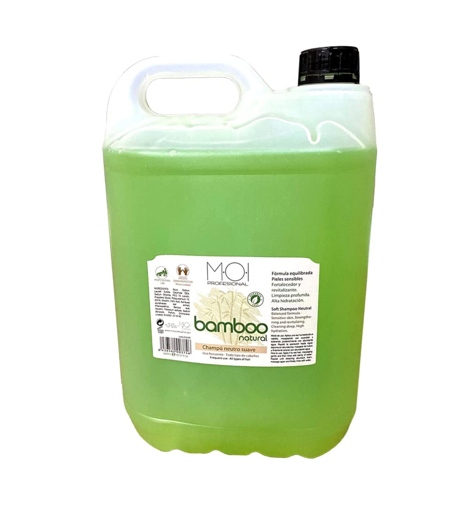 Moi Professionnel Gentle Neutral Shampoo Bamboo Natural Paraben Free, Frequent Use 5000 ml (Garrafa) Moi Haircare 1 Unit 5090 g
