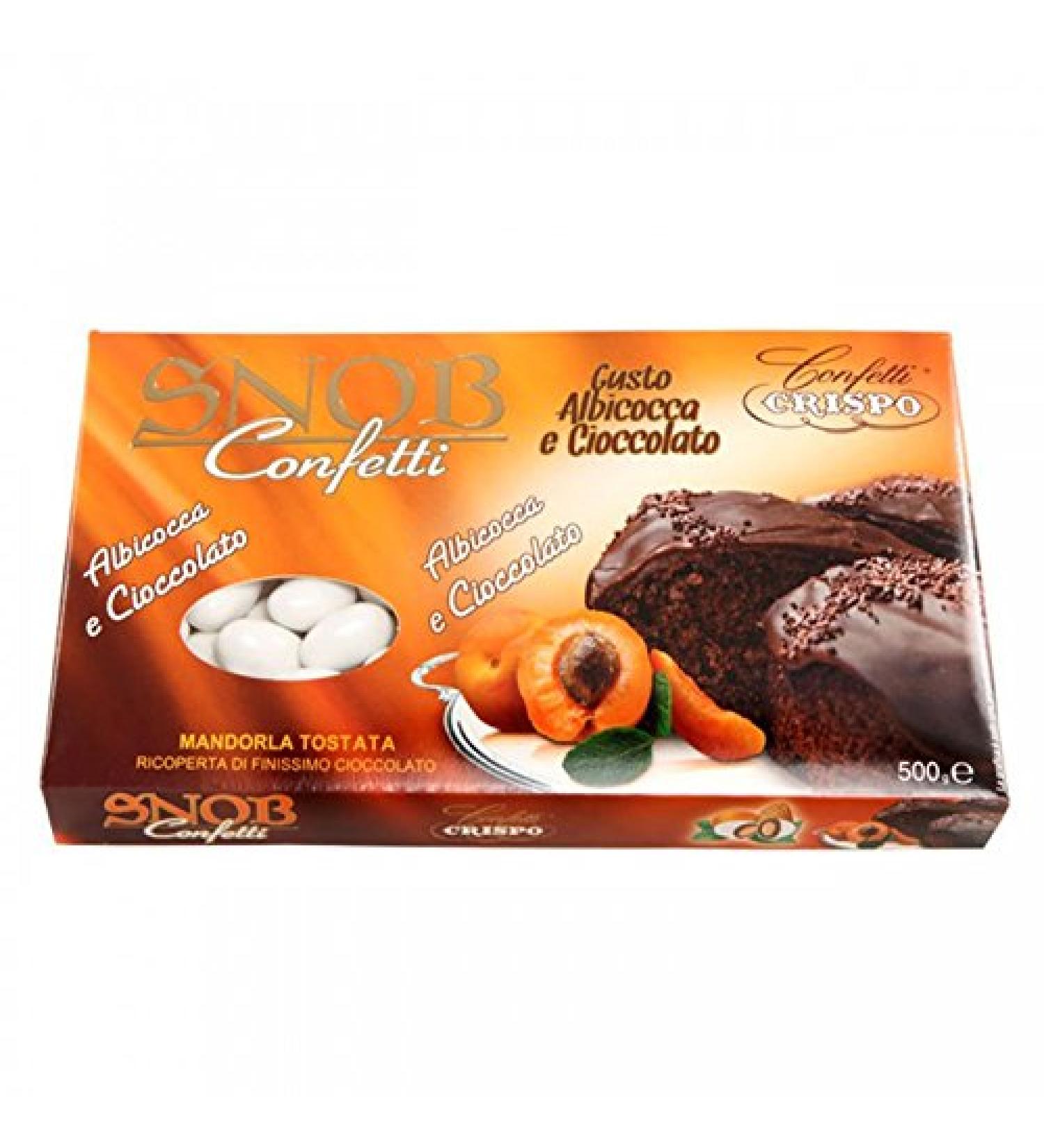 CONFETTI CRISPO | Snob alla Mandorla | ALBICOCCA E CIOCCOLATO | 500 gr