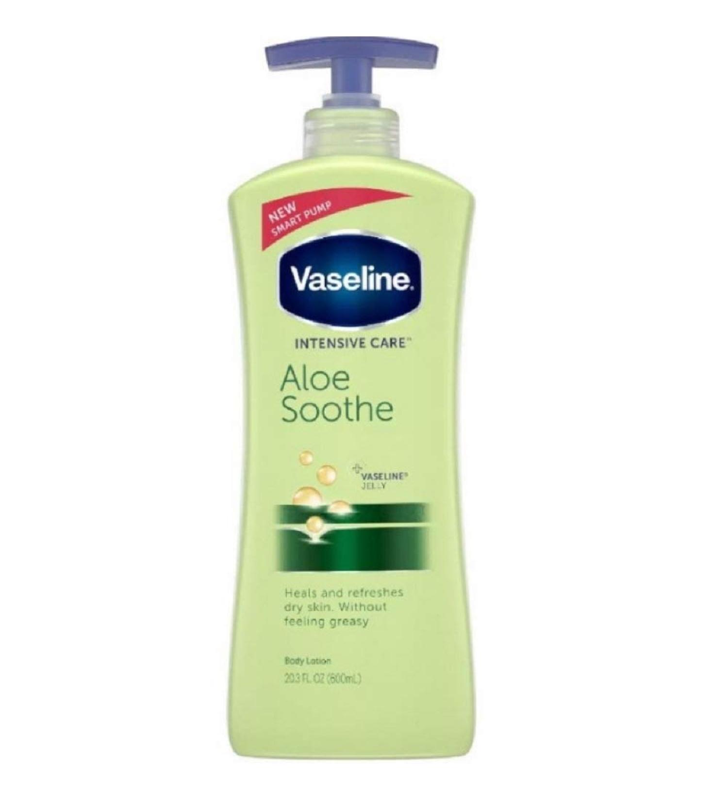Vaseline Intensive Care Aloe Soothe Lotion 20.3 Oz (Pack of 2) - Hydrating Body Lotion with Aloe Vera Extract for Smooth Skin - 20.3 Fl Oz x 2 - Buy Online on GoSupps.com