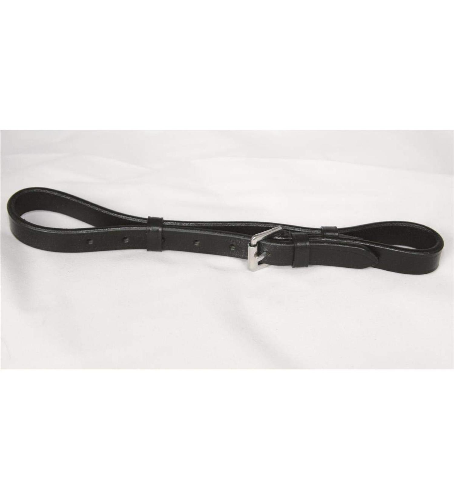Hans Melzer rear strap for Swedish noseband black/silver warmblood