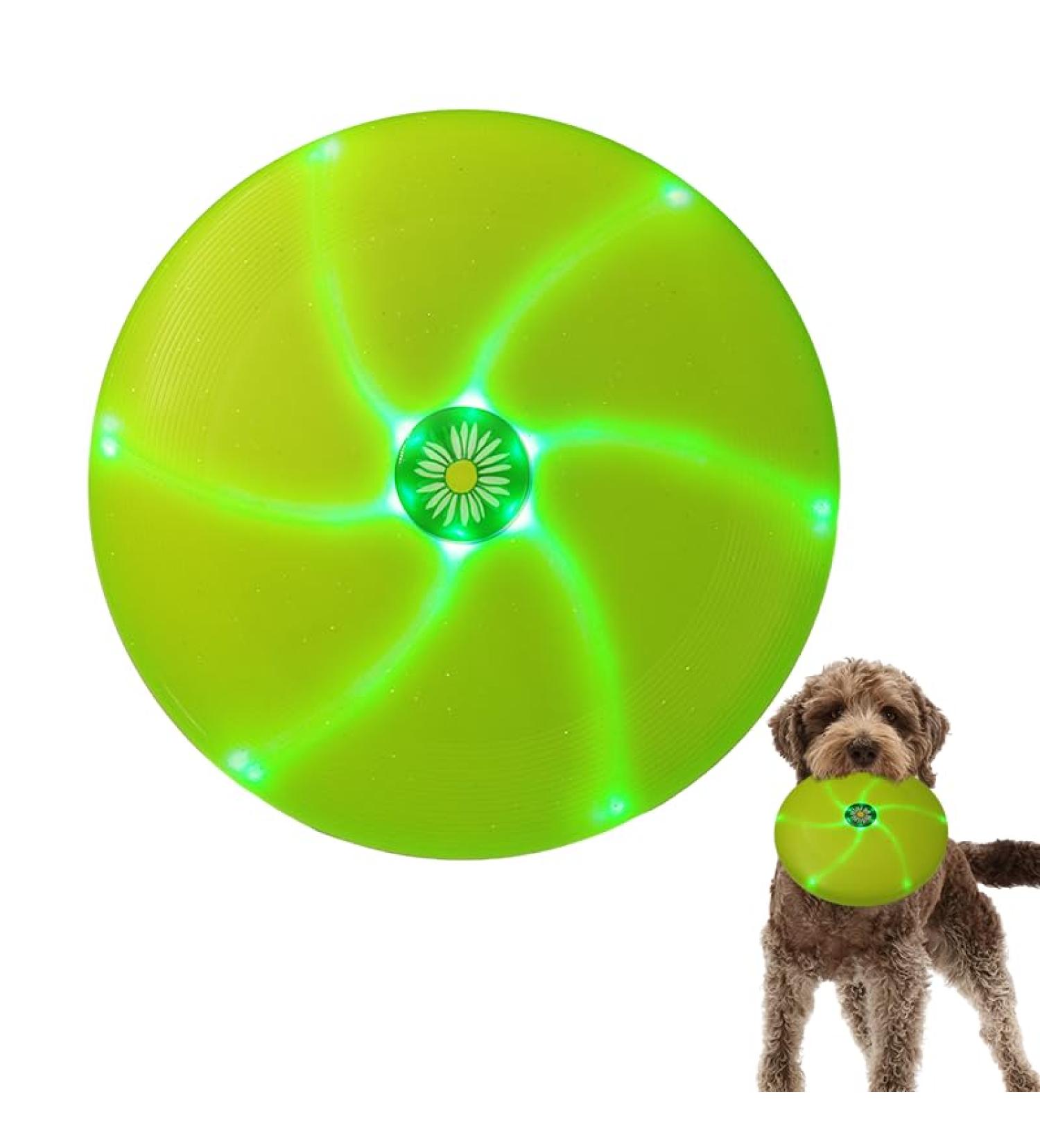 LED Dog Flying Disc - 25 cm Luminous Frisbee for Training & Play | International Shipping - Buy Online on GoSupps.com