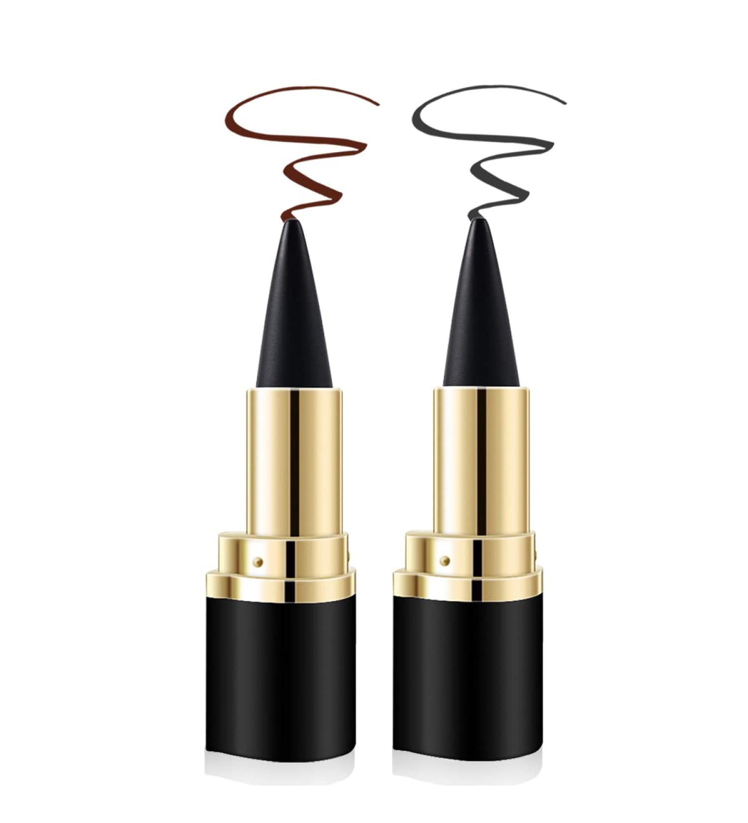 Aaiffey Gel Eyeliner Set - Waterproof Smudge Proof Eye-liner Pencil for Women - Long-Lasting Matte Black/Brown (04 Black + 03 Brown) - Buy Online on GoSupps.com