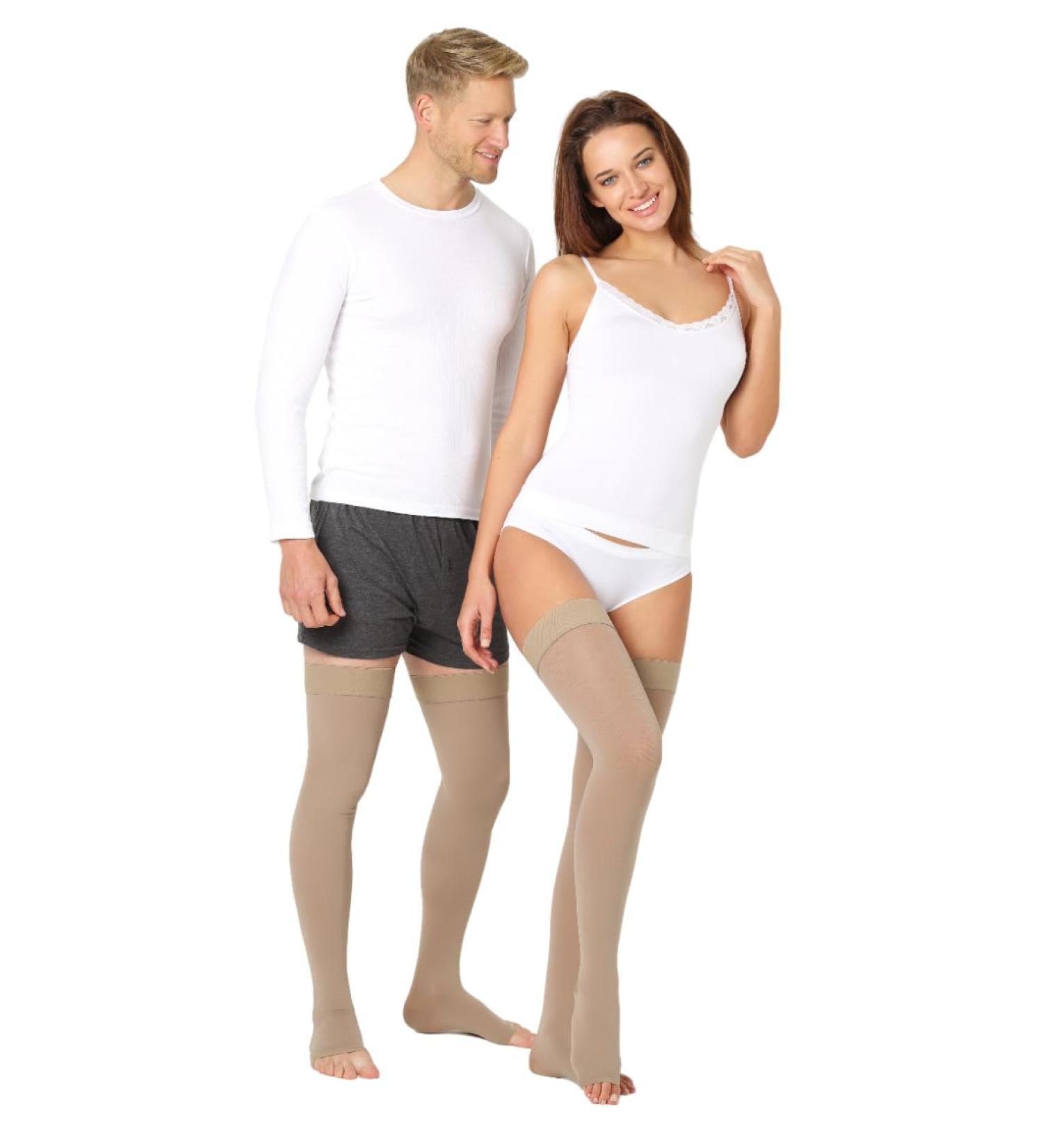 Pani Teresa Medica Compression Stockings - Open Tip Thrombosis Socks for Men & Women | Class 1 (15-21 mmHg) Support Stockings - Buy Internationally - Buy Online on GoSupps.com