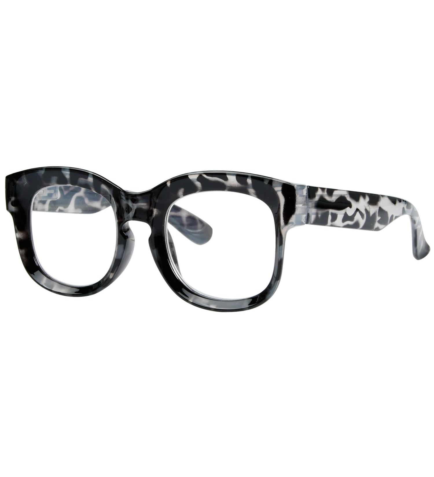 Eyekepper Oversize Reading Glasses for Women - Large Frame Grey Tortoise +2.50 Diopters - Stylish Eyewear for Comfortable Reading - Buy Online on GoSupps.com