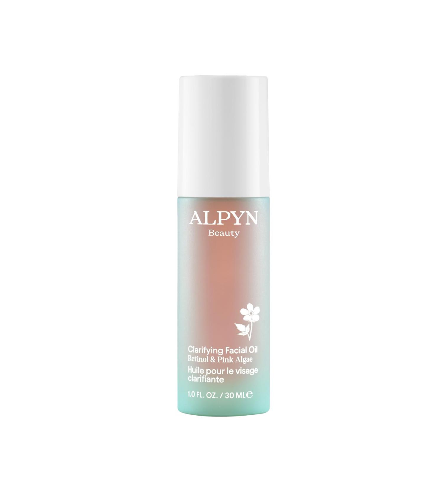 Alpyn Clarifying Facial Oil with Retinol & Pink Algae | Clear Congestion Smooth Fine Lines & Boost Radiance | 1 Fl Oz - Buy Online on GoSupps.com