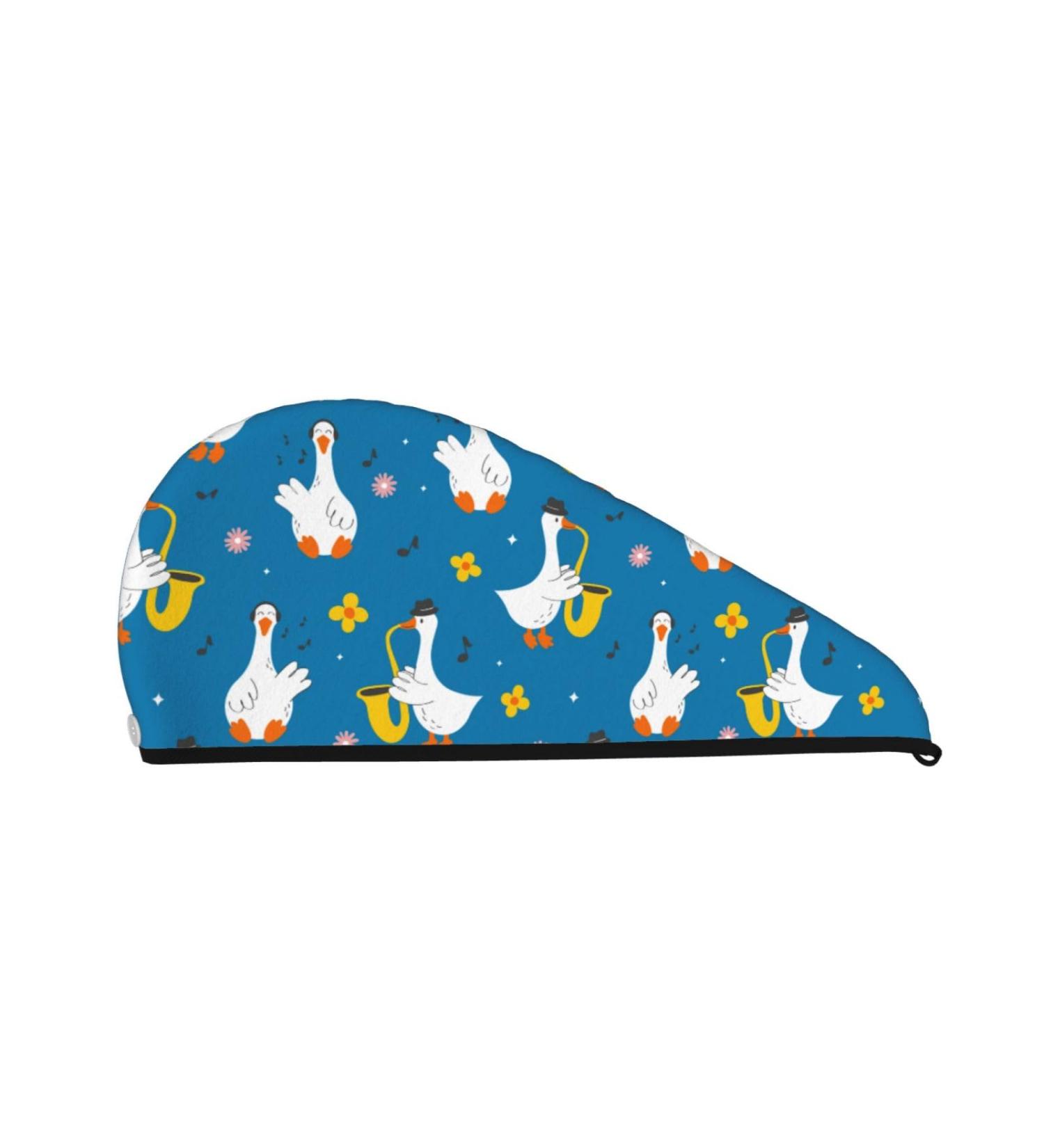 Buy Cartoon Goose Hair Towel Wrap | Fast Drying Hair Turban & Turban for Quick Hair Drying - Perfect for All Hair Types - Buy Online on GoSupps.com