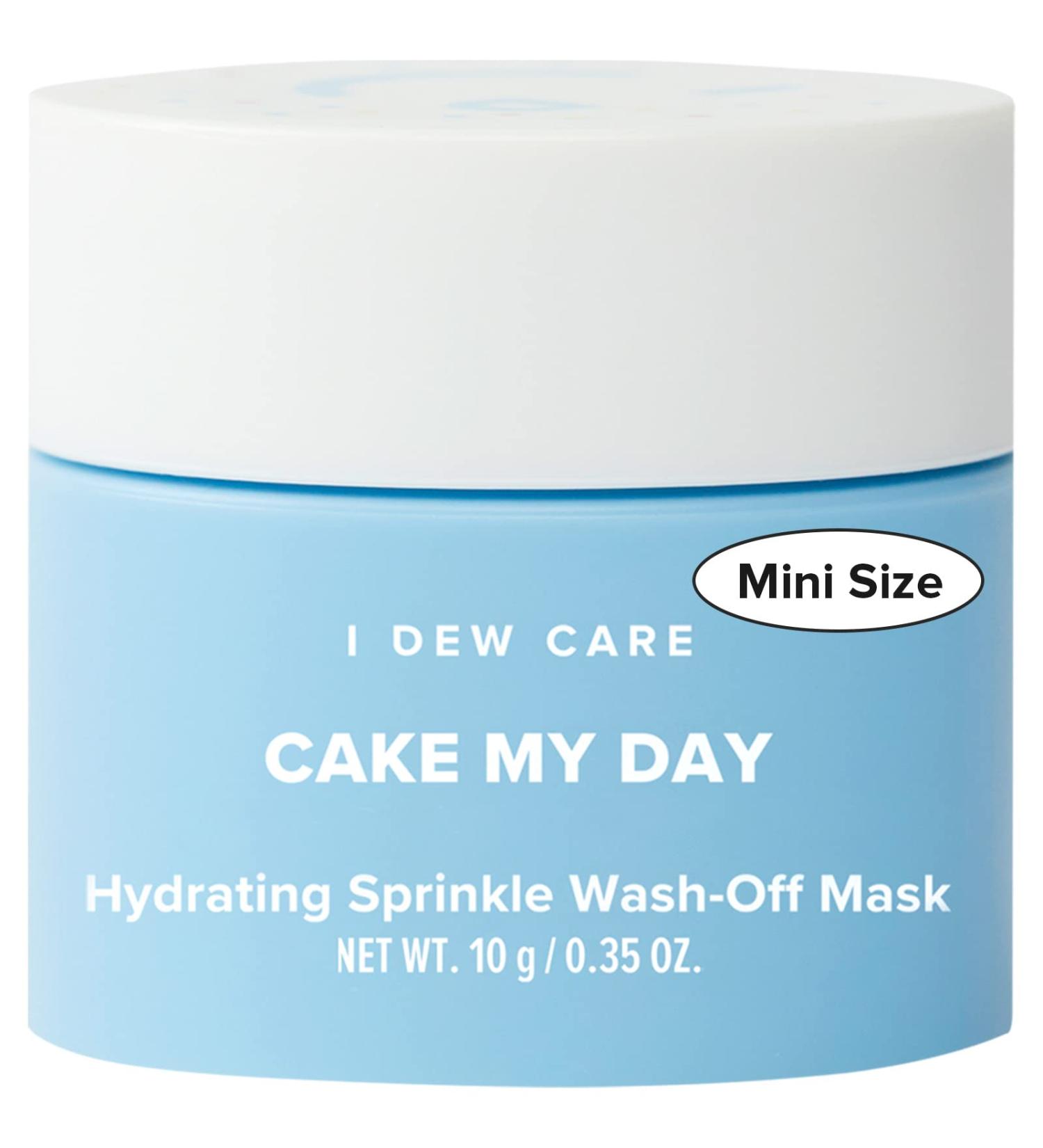 I Dew Care Cake My Day Mini Wash-Off Face Mask | Hydrating & Refreshing for Dry Skin with Hyaluronic Acid - 0.35 oz - Buy Online on GoSupps.com