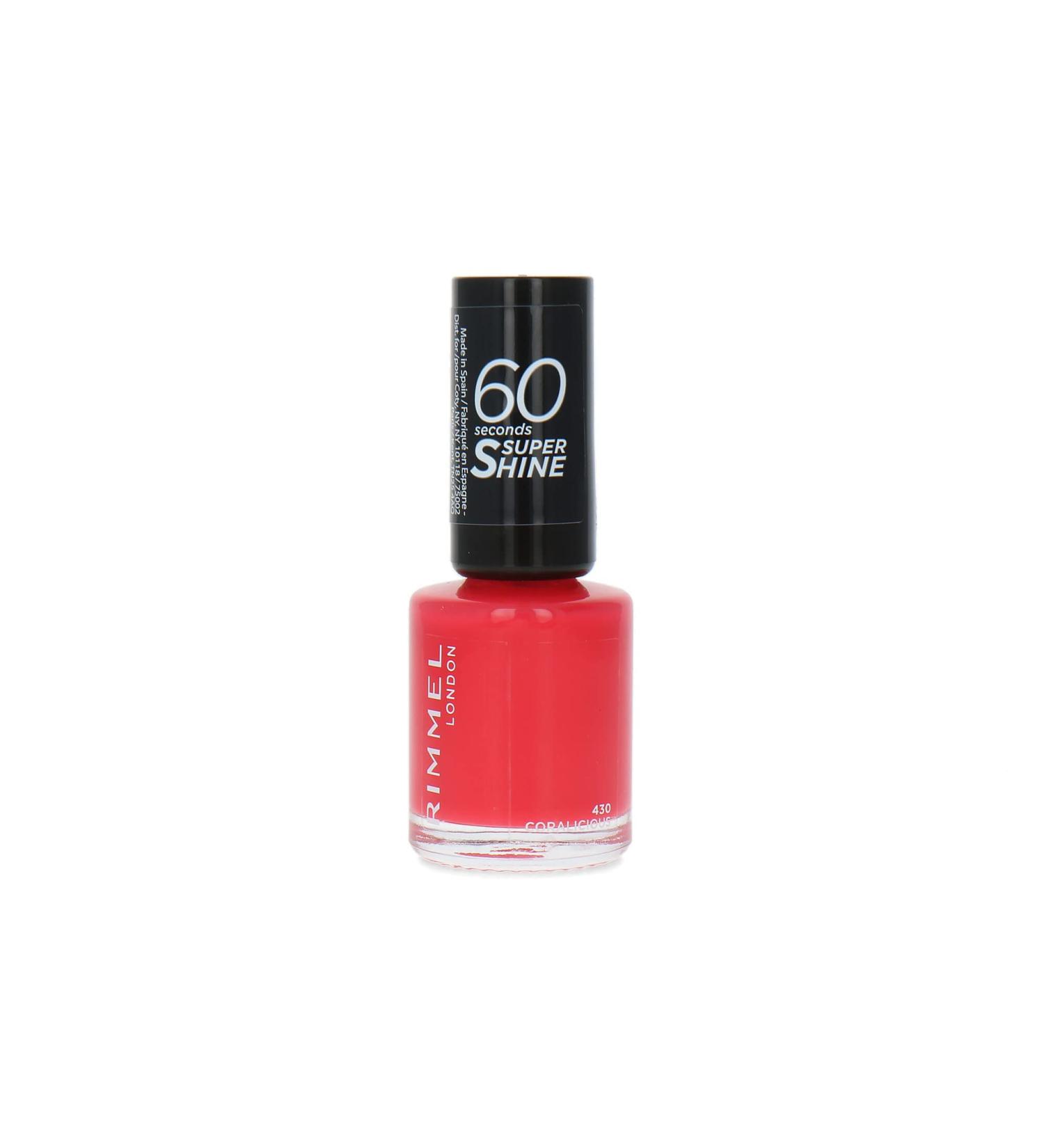 60 Seconds Super Shine - Nail Polish N.430 Coralicious Red 1 count (Pack of 1)