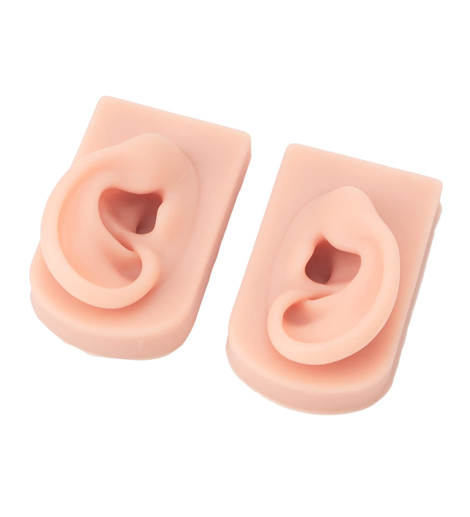 Silicone Piercing Model - Versatile Ear Model for Hospitals & Teachers (Light Skin Color) | International Shipping Available - Buy Online on GoSupps.com
