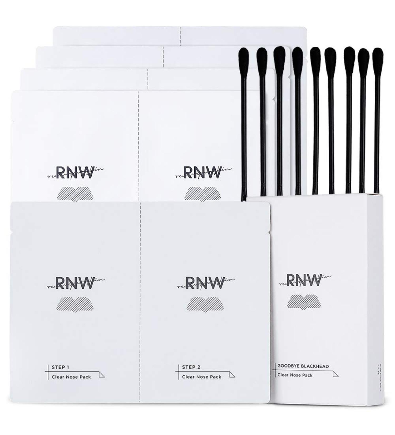 RNW DER Two Step Clear Nose Pack Blackhead Remover Kit | Korean Skin Care 5 PCS - Buy Online on GoSupps.com