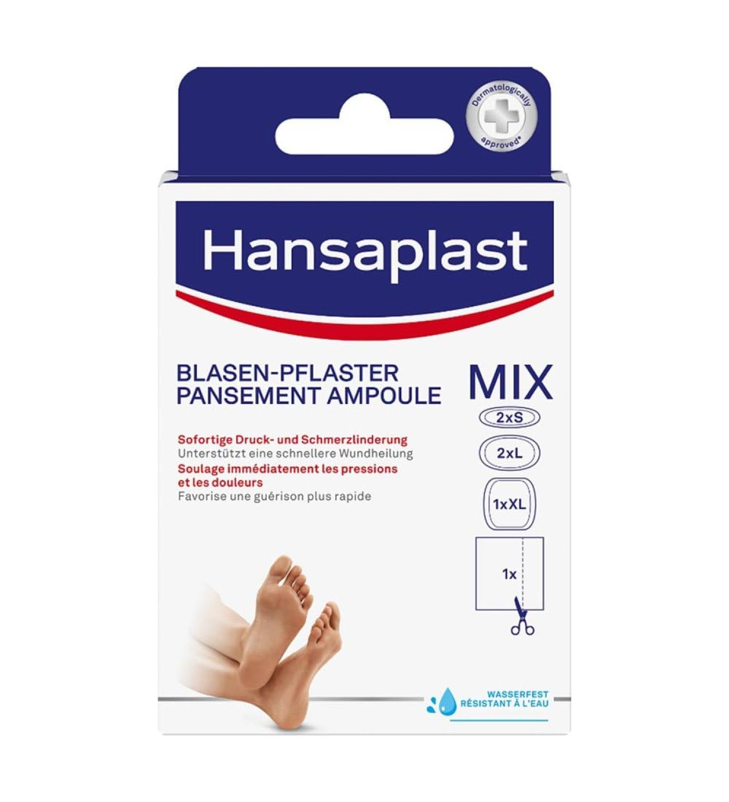 HANSAPLAST Blister Plaster SOS Mix Pack - 6 Pcs | Fast International Shipping for Pain Relief - Buy Online on GoSupps.com