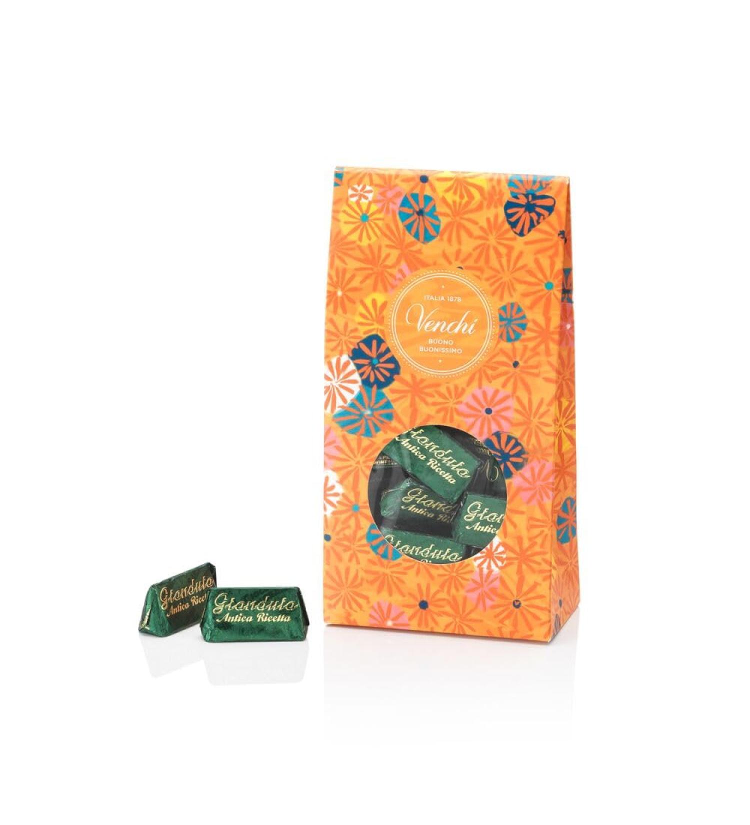 Venchi - Collection Murrine - Coffret Cadeau avec Chocolats Gianduiotti Recette Ancienne 300 g - Aux Noisettes du Pi mont - Id e cadeau- Sans gluten