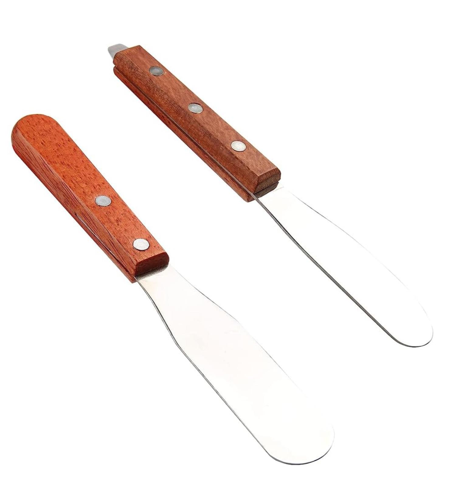 Myqqhbs Dental Lab Spatula 20.3 cm | Metal Plaster & Alginate Mixing Wax Tool with Wooden Handle - International Shipping Available - Buy Online on GoSupps.com